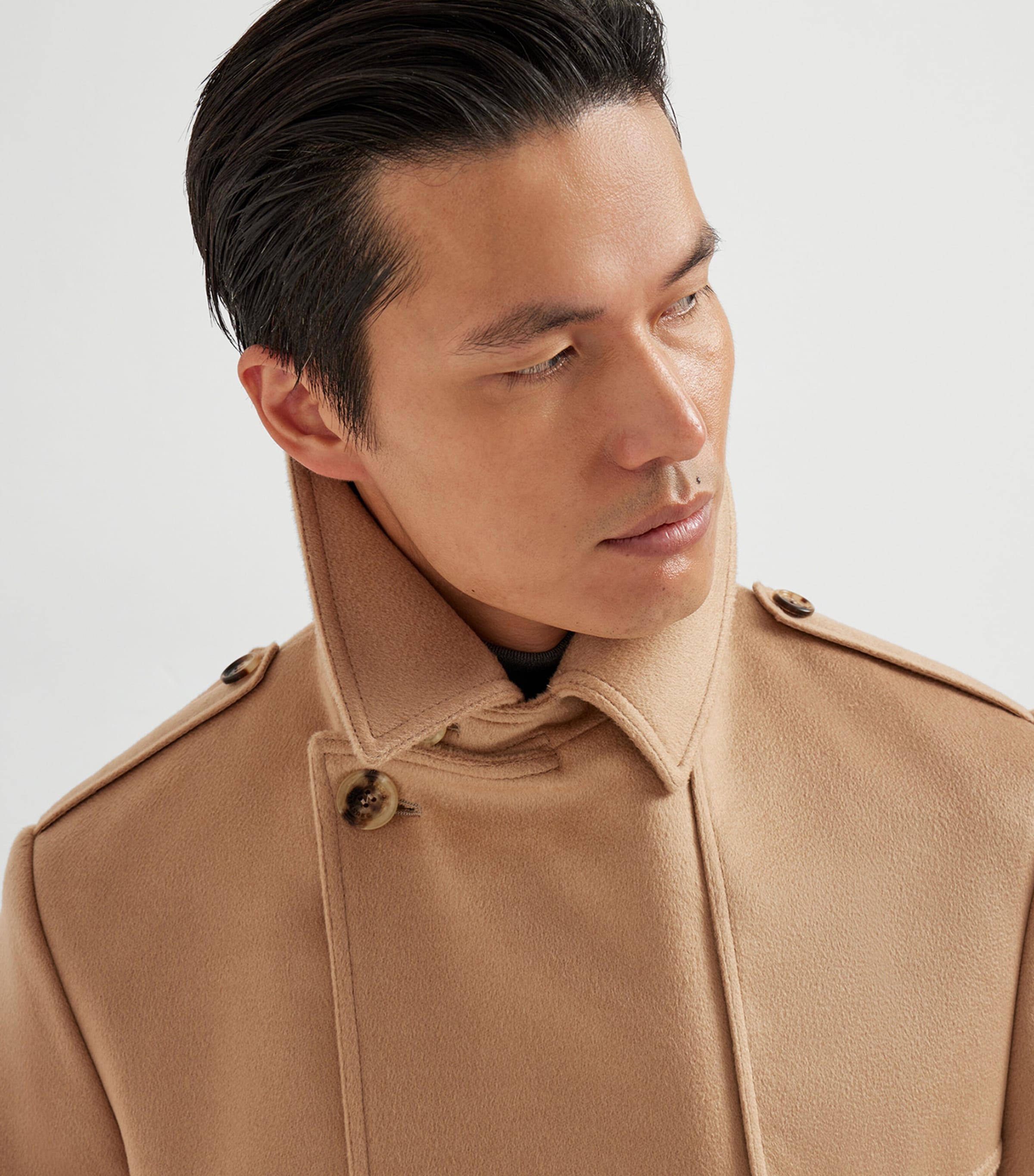 Cashmere Belted Trench Coat C001 Image 6