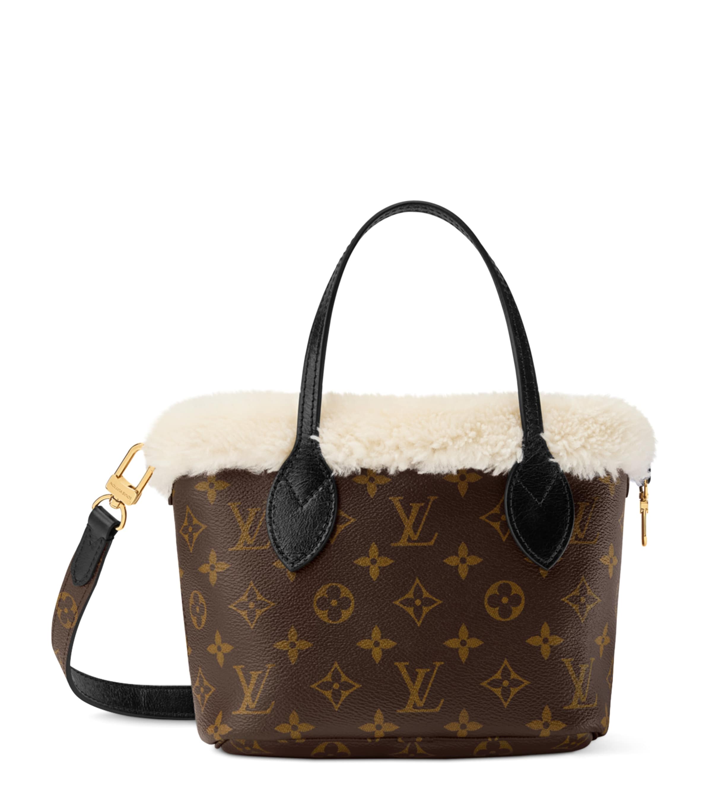 Shearling Neverfull Bandoulière Inside Out BB Bucket Bag MONOGRAM SHEARLING Image 1