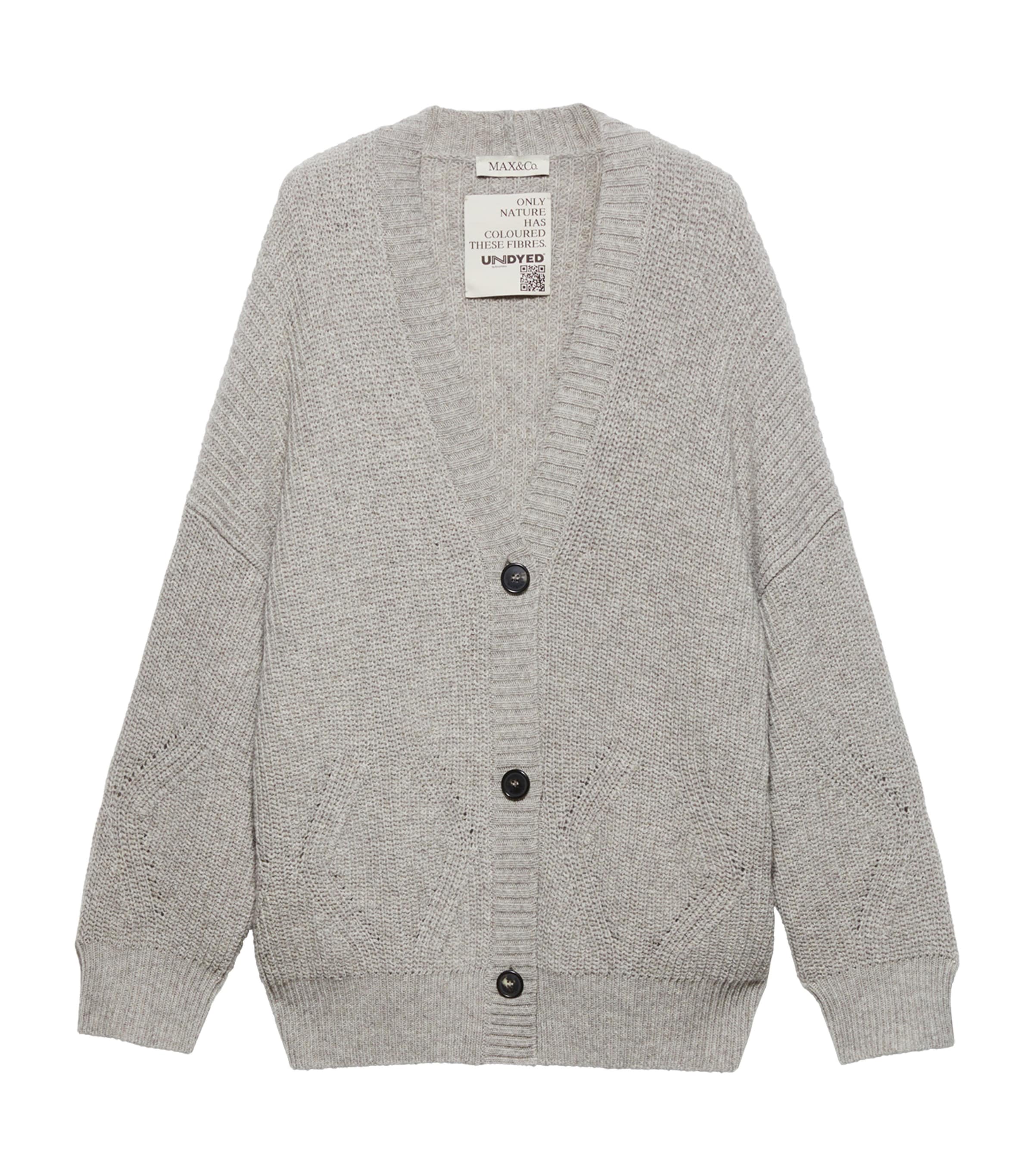 Wool-Blend Oversized Cardigan SAND Image 1