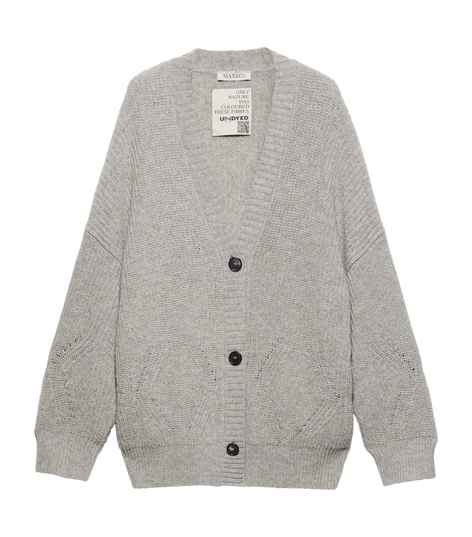 Wool-Blend Oversized Cardigan SAND Image 1