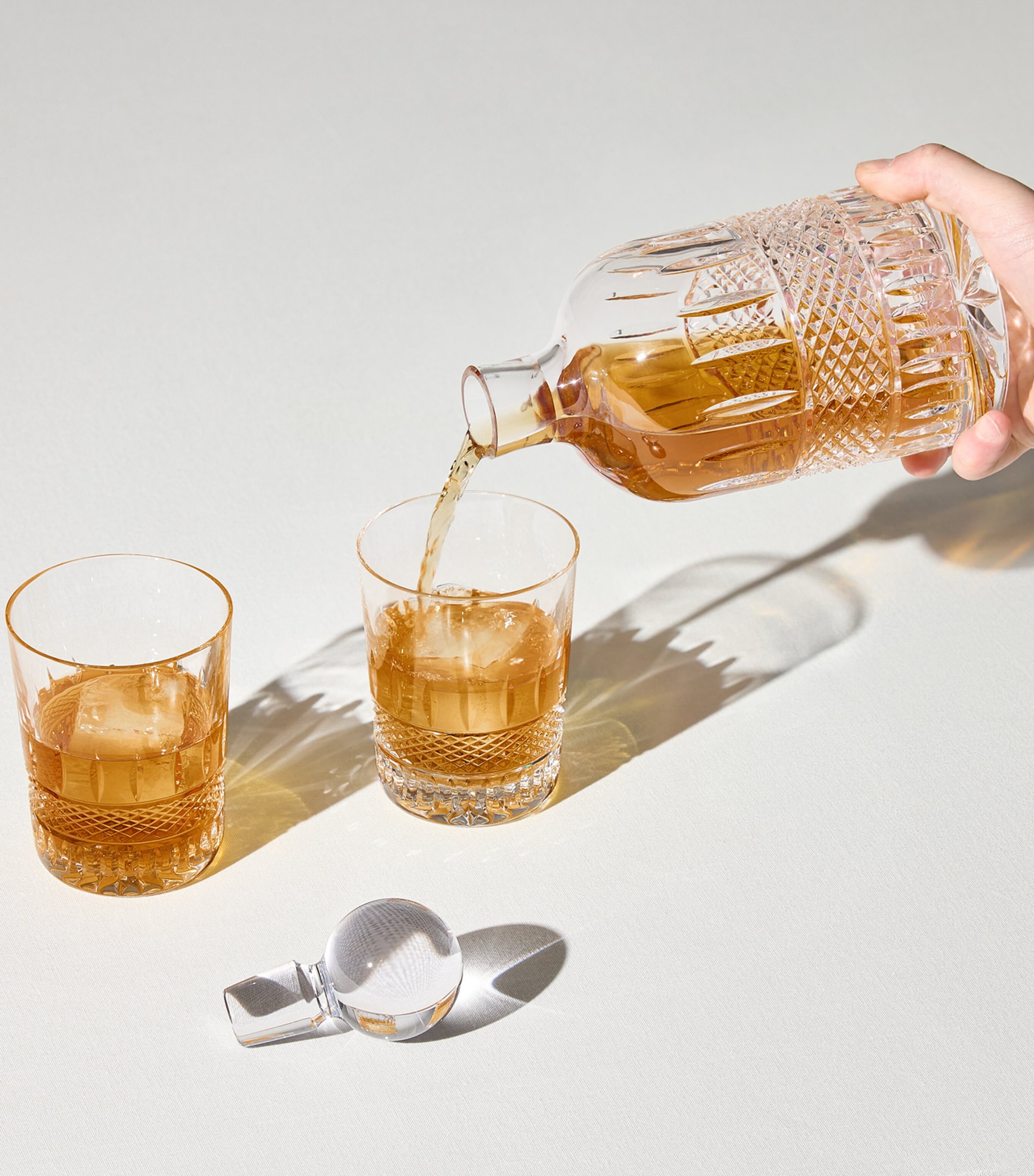 Crystal Mastercraft Irish Lace Decanter Set CLEAR Image 2