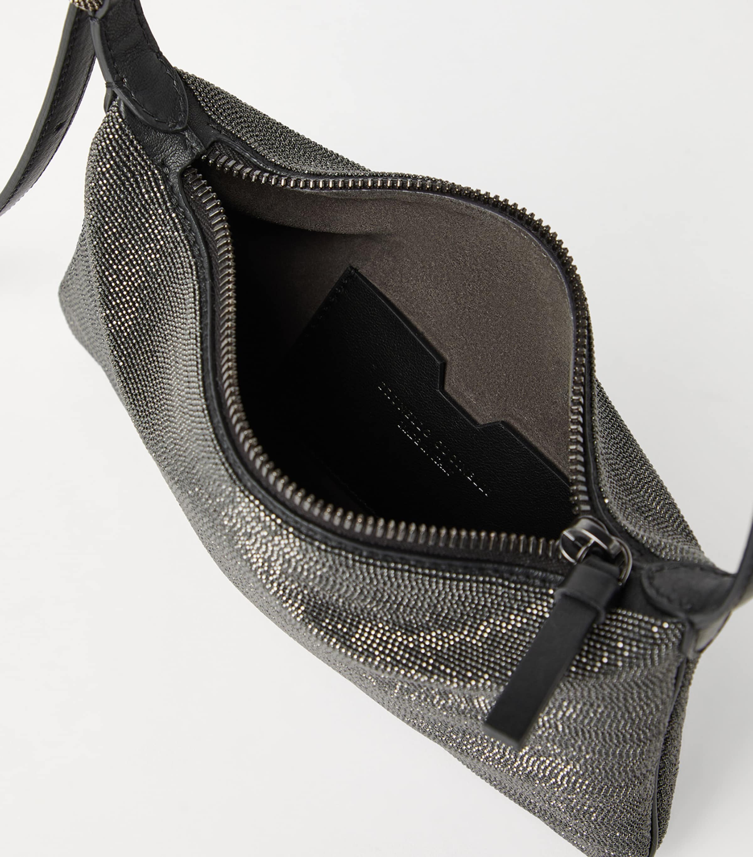 ショルダーバッグ・ポシェット Brunello Cucinelli 'Shoulder Bc Duo' Shoulder Bag BC Duo suede shoulder bag in grey - Brunello Cucinelli