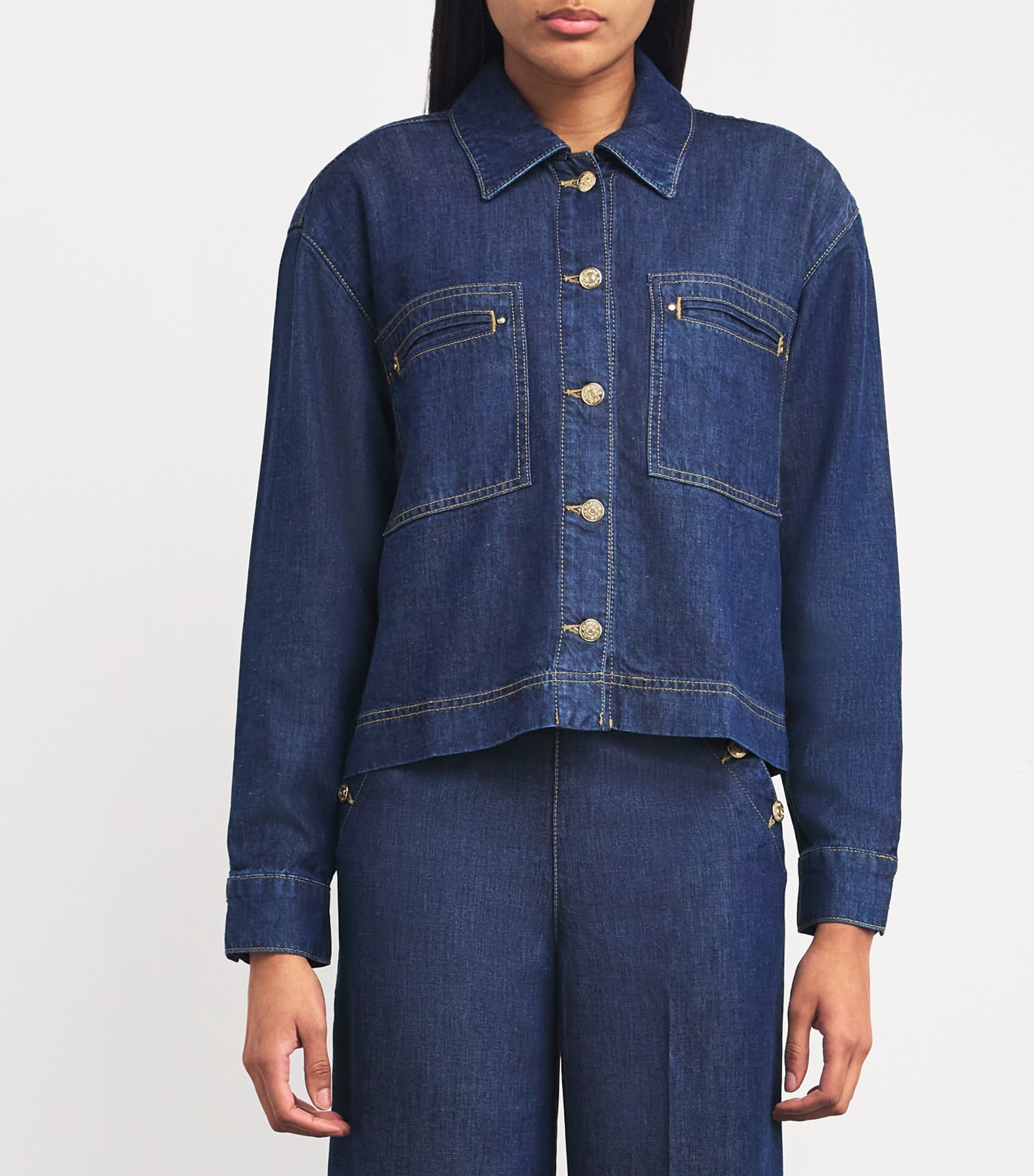 Denim Oversized Shirt INDIGO DENIM Image 3