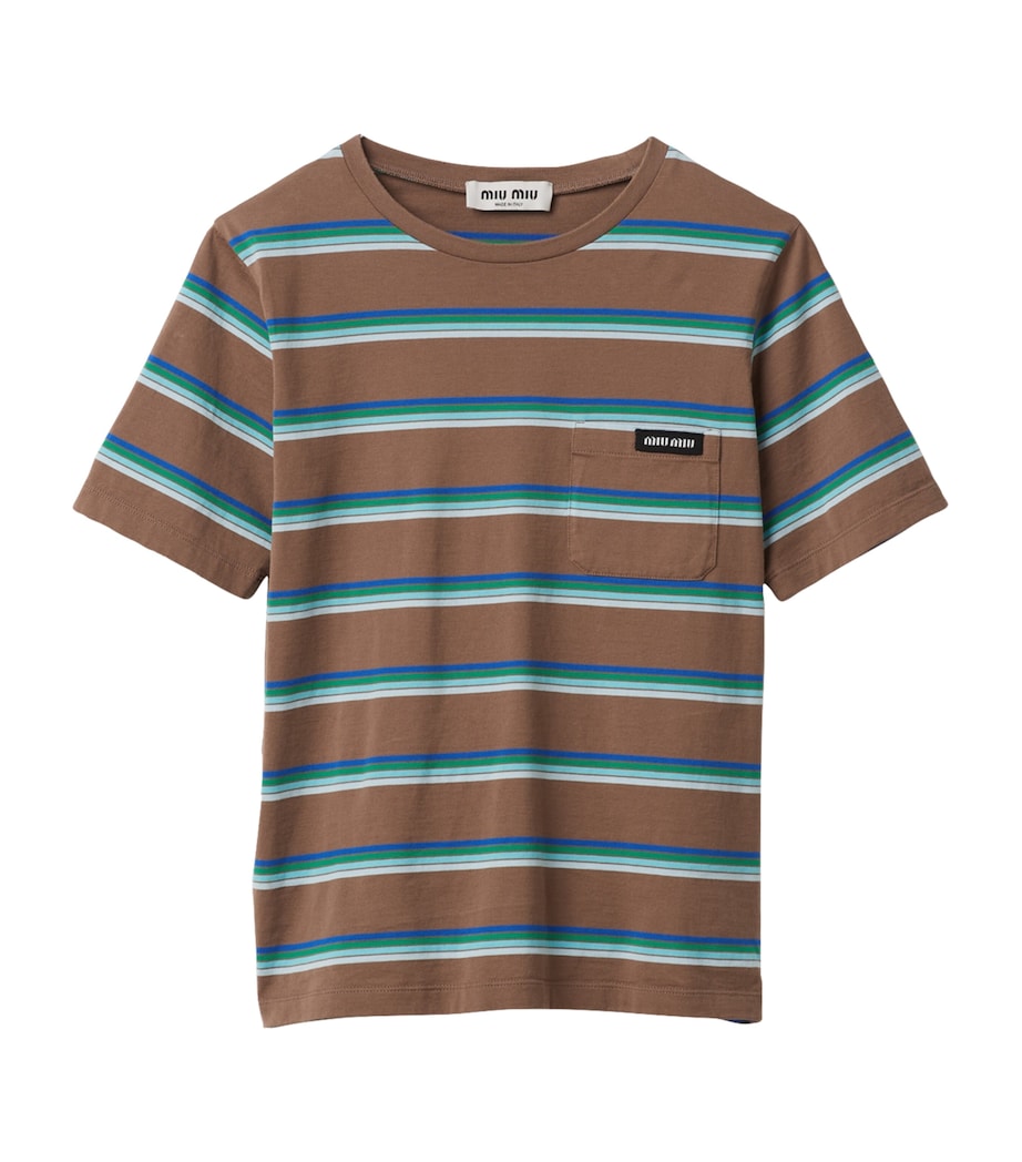 Cotton Striped T-Shirt F03SN Image 1