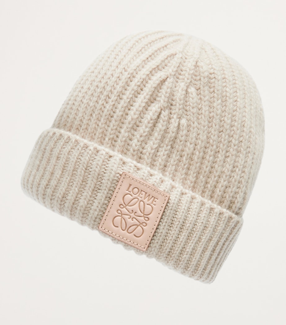 Cashmere Beanie LIGHT BEIGE Image 3