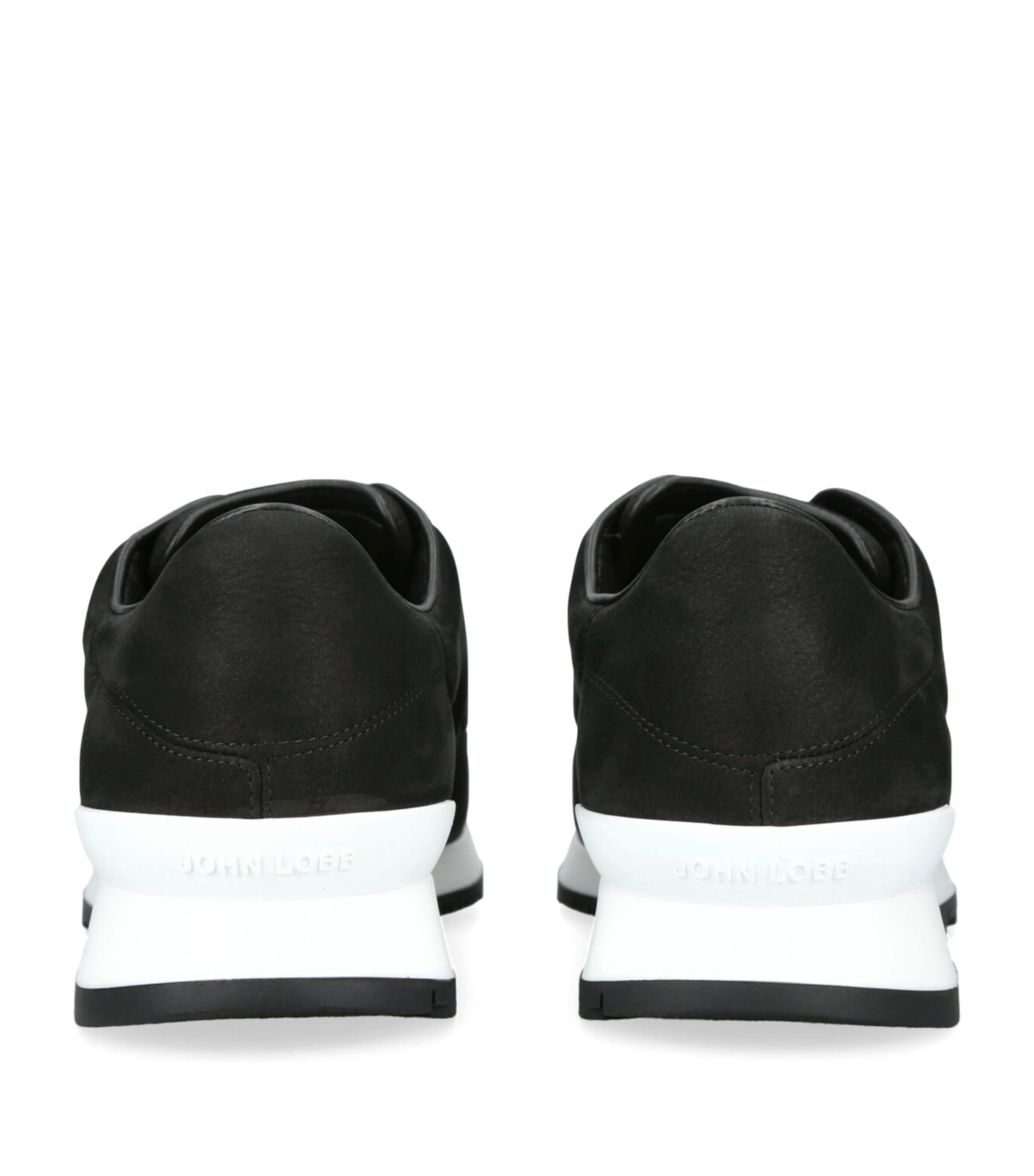 Leather Lift Slip-On Sneakers BLACK Image 2