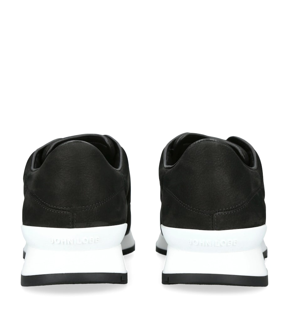 Leather Lift Slip-On Sneakers BLACK Image 2