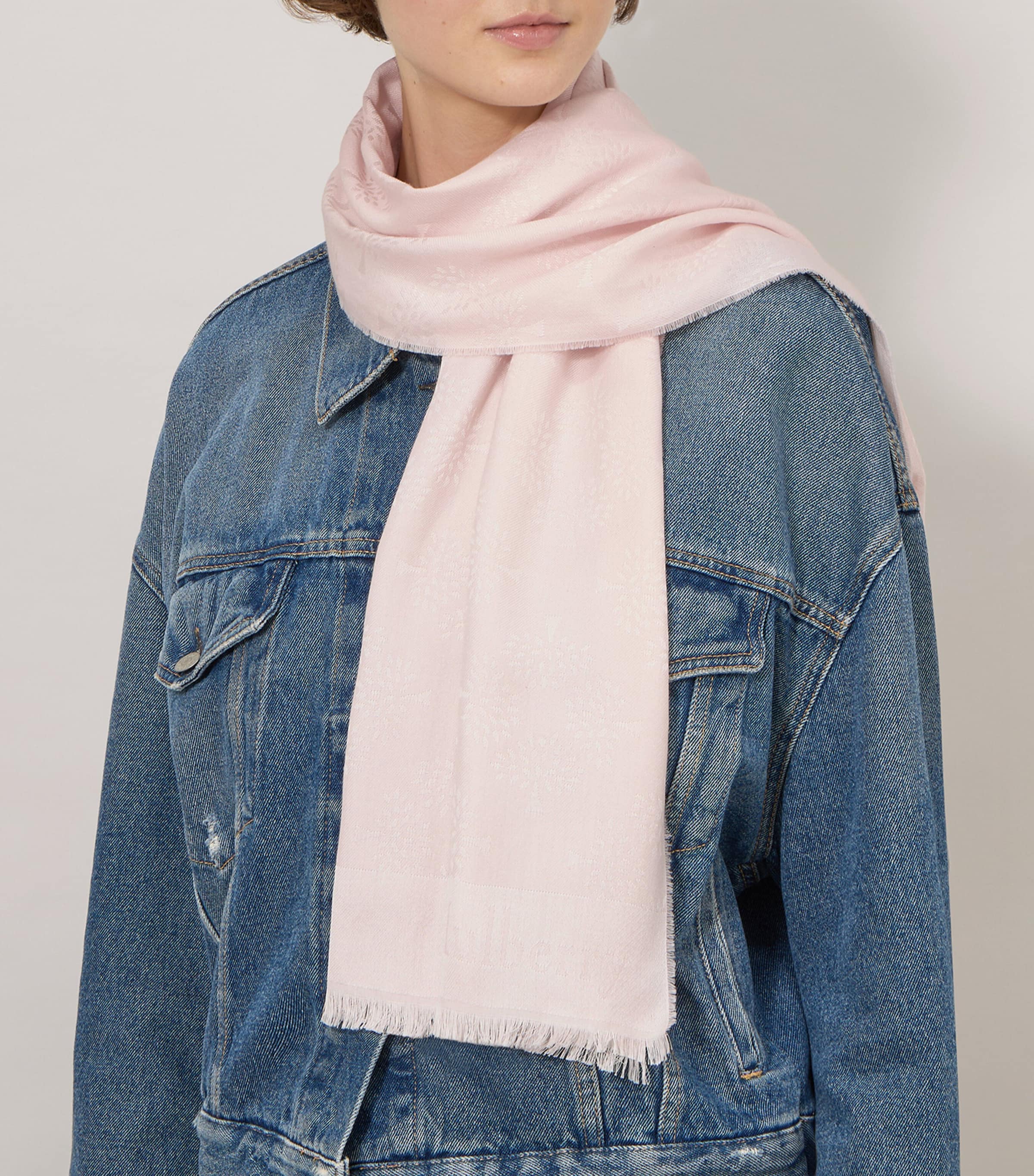 Mulberry Silk-Cotton Tree Scarf Blossom Pink Image 2