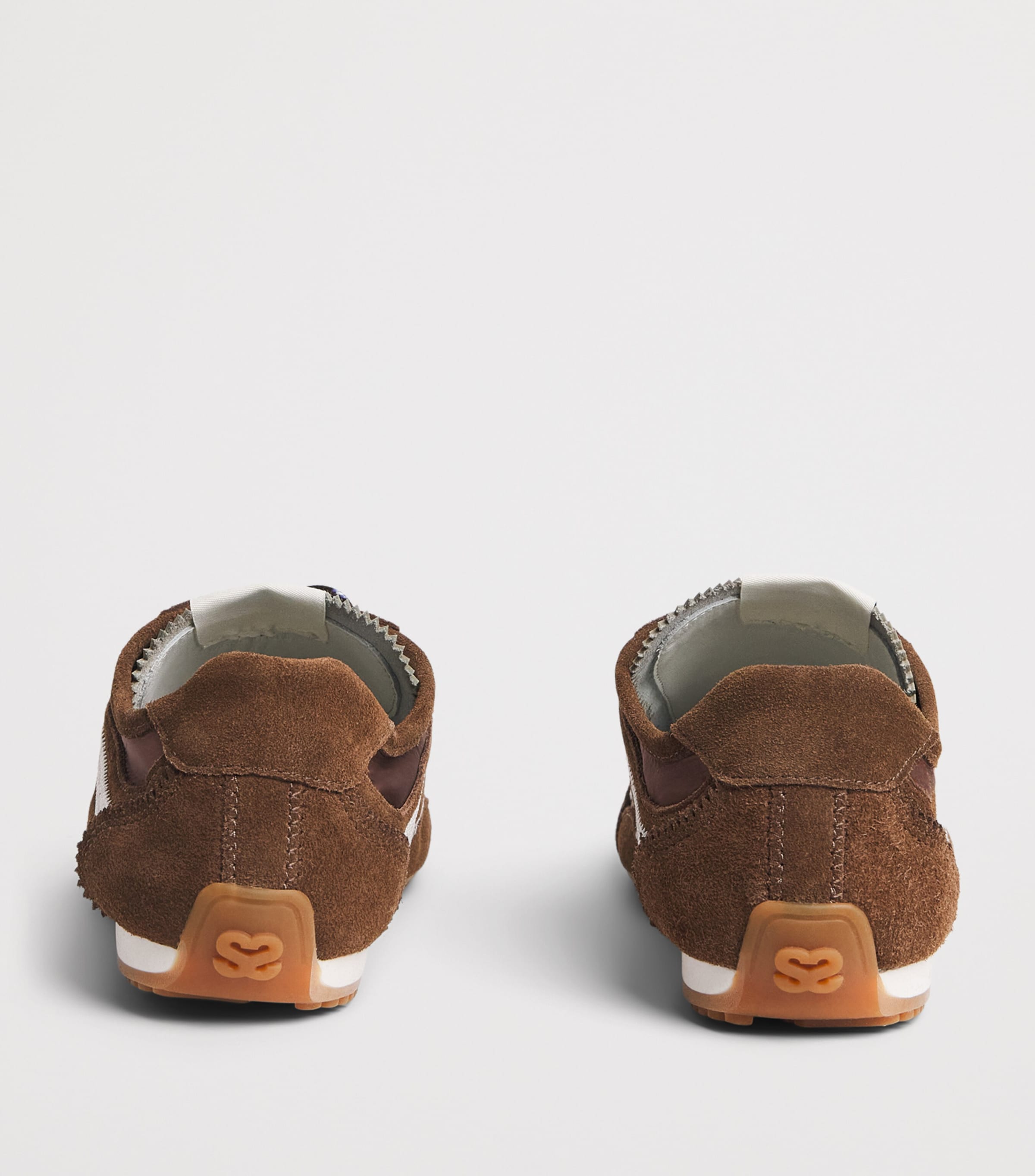 Sandro Paris Suede Light Wave Sneakers Brown Image 5