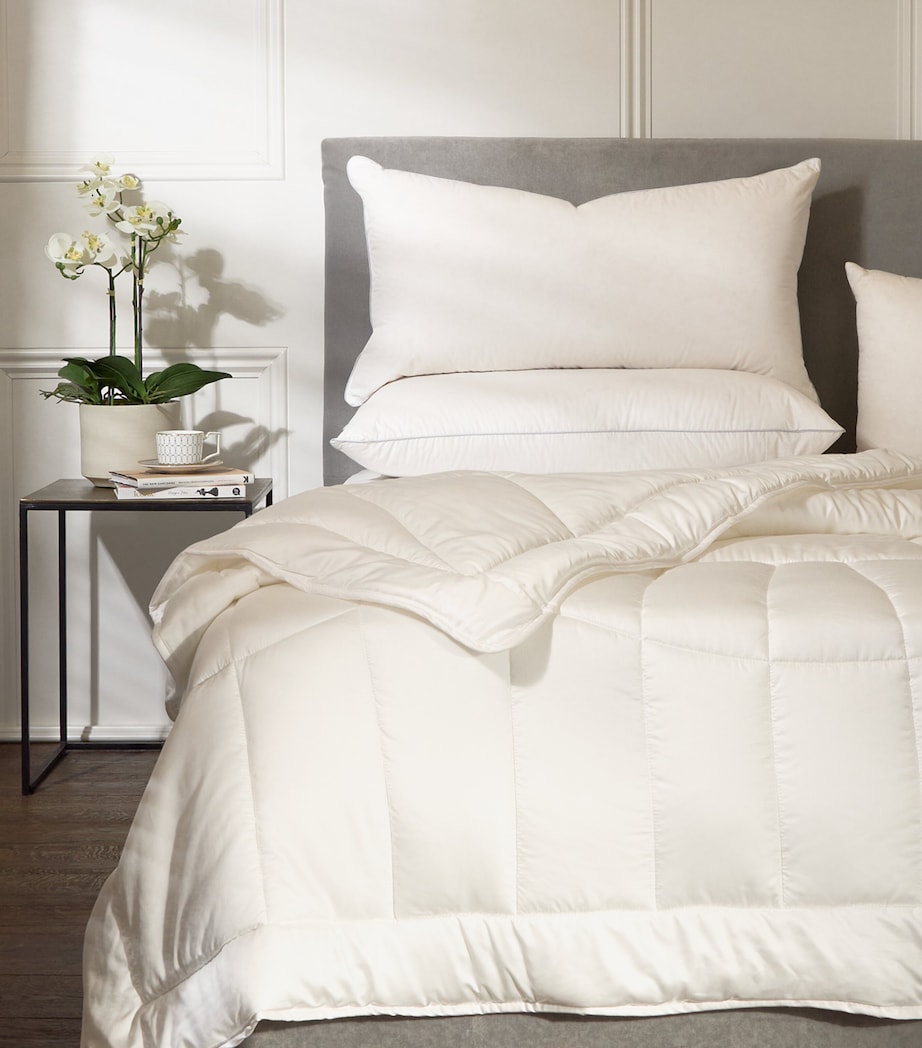 Belgravia Down-Filled Pillow (50cm x 90cm) WHITE Image 5