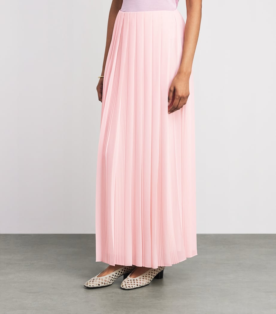 Fabiana Filippi Womens Pleated Midi Skirt Rosa Petalo Image 4