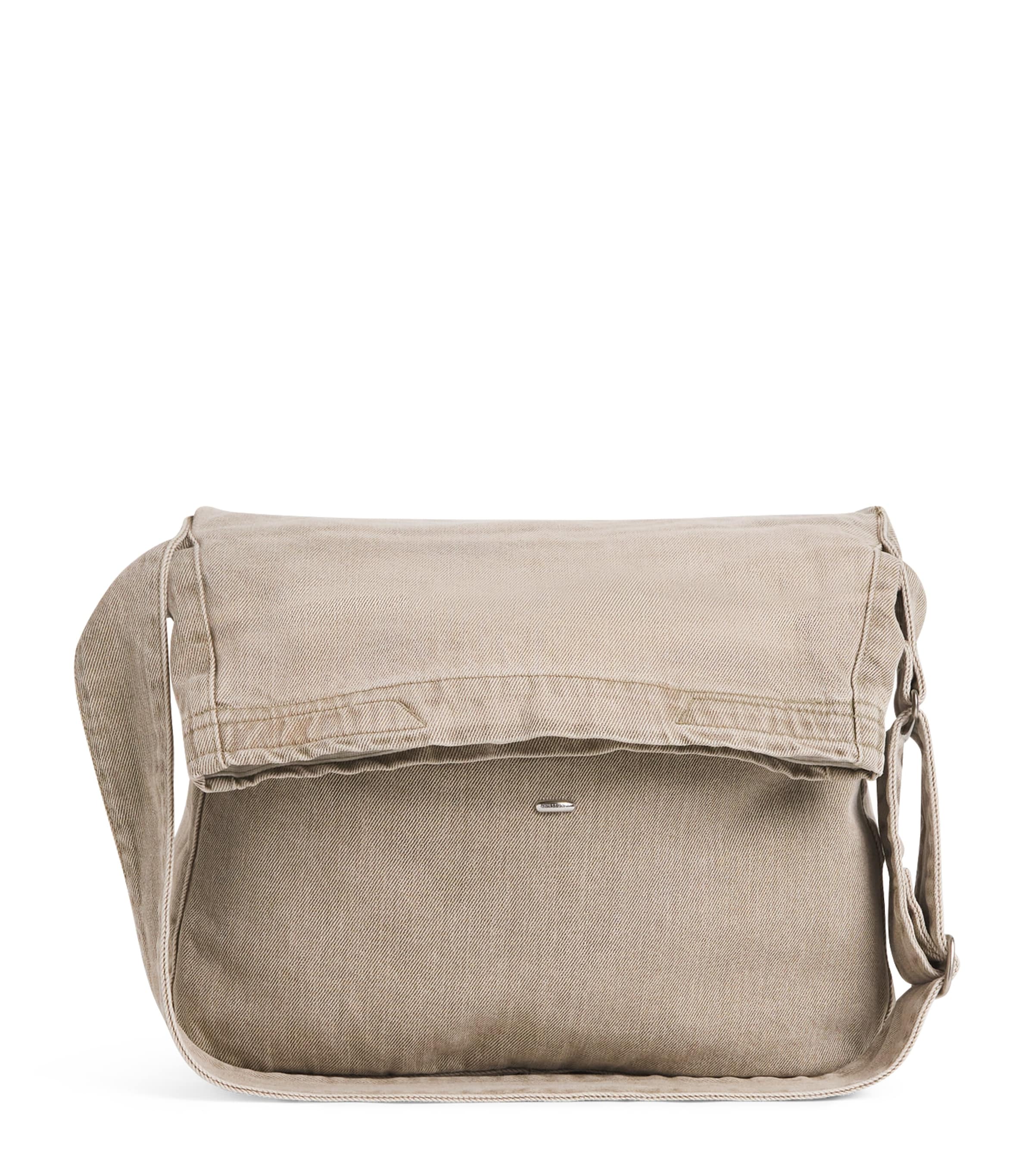 Our Legacy Denim Sling Shoulder Bag Olive Breeze Wash Image 1