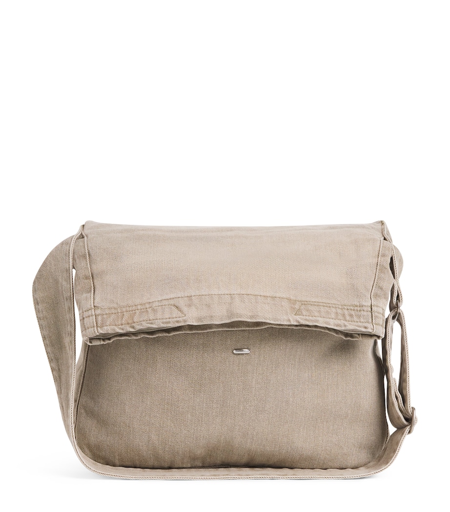 Our Legacy Denim Sling Shoulder Bag Olive Breeze Wash Image 1