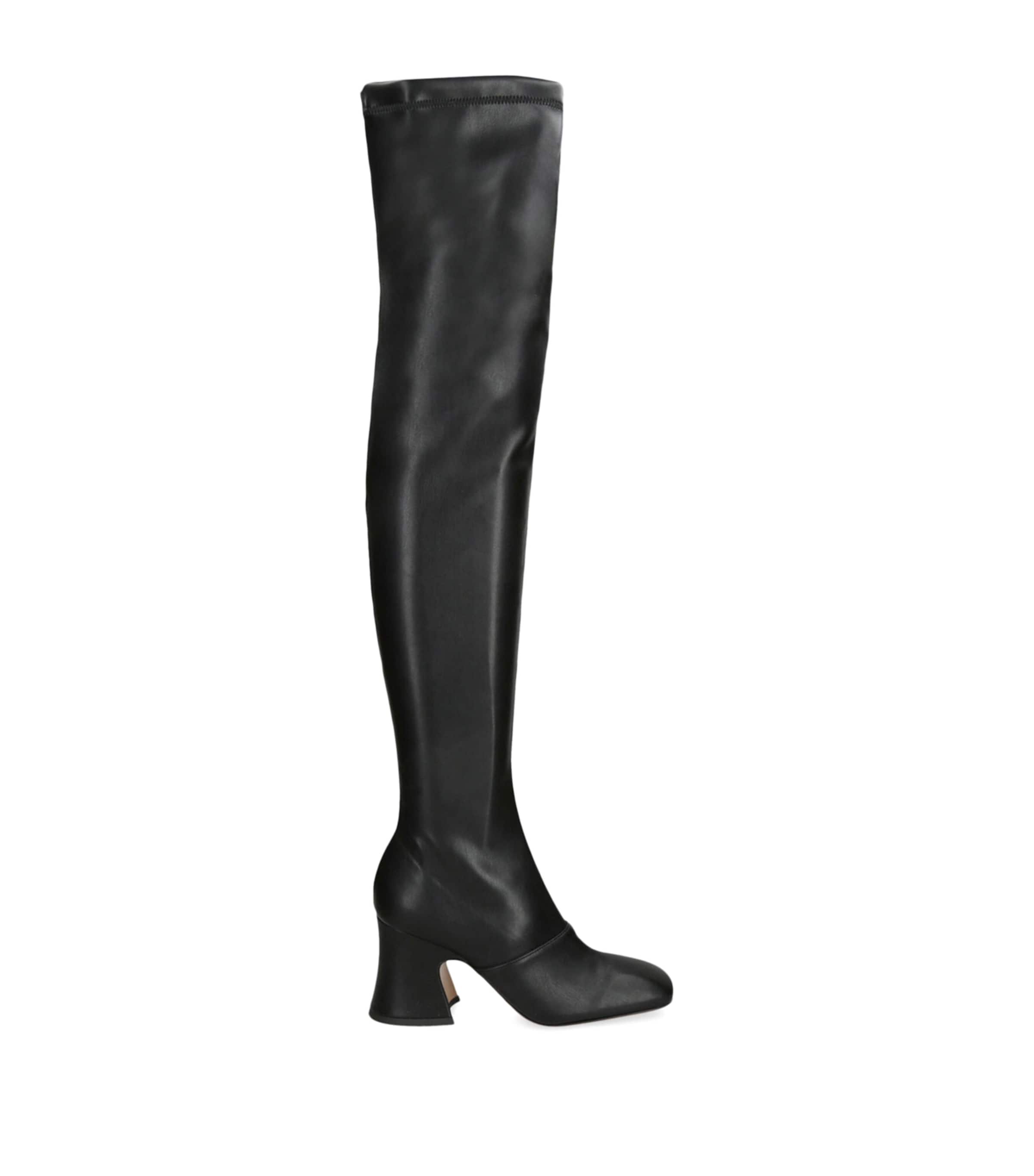 Chloé Leather Janis Over-the-knee Boots 85 In Black