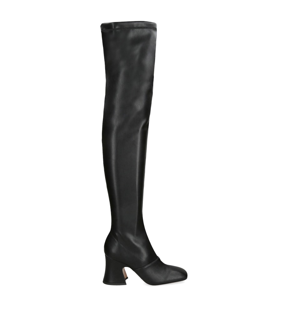 Leather Janis Over-The-Knee Boots 85 BLACK Image 1