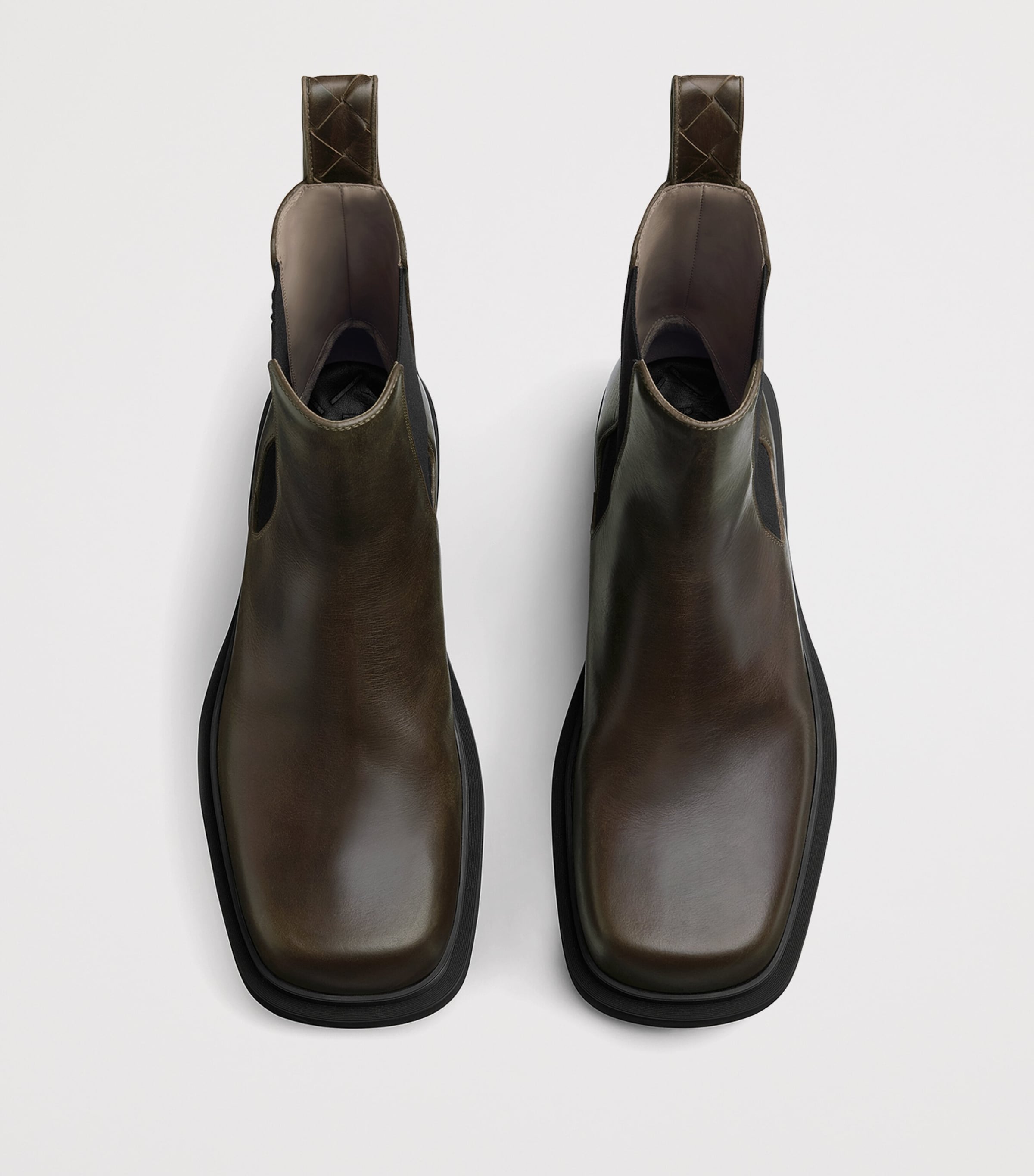 Leather Intrecciato-Detail Ben Chelsea Boots 2047 Image 5
