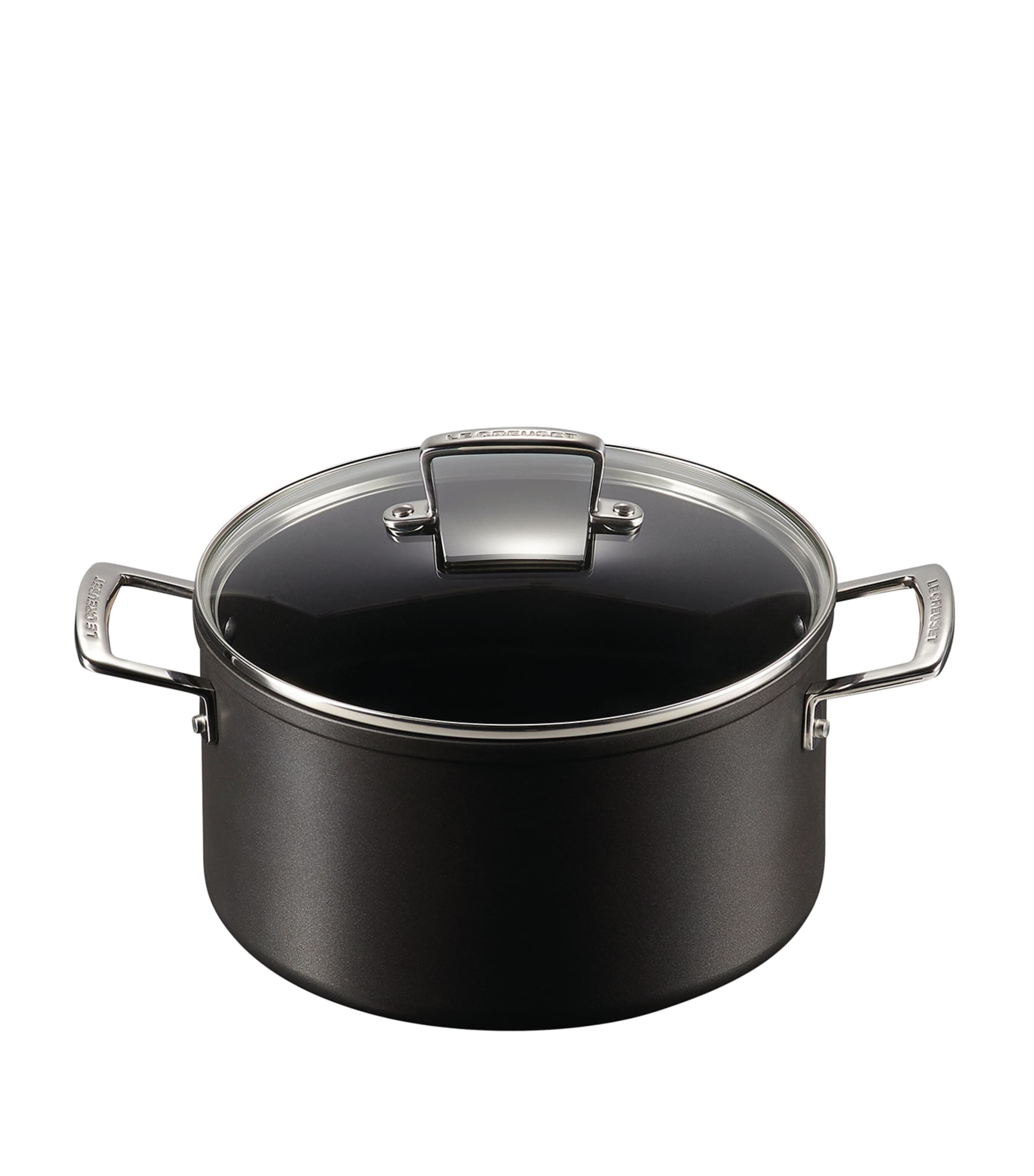 Le Creuset Toughened Non-stick Deep Casserole Dish In Black