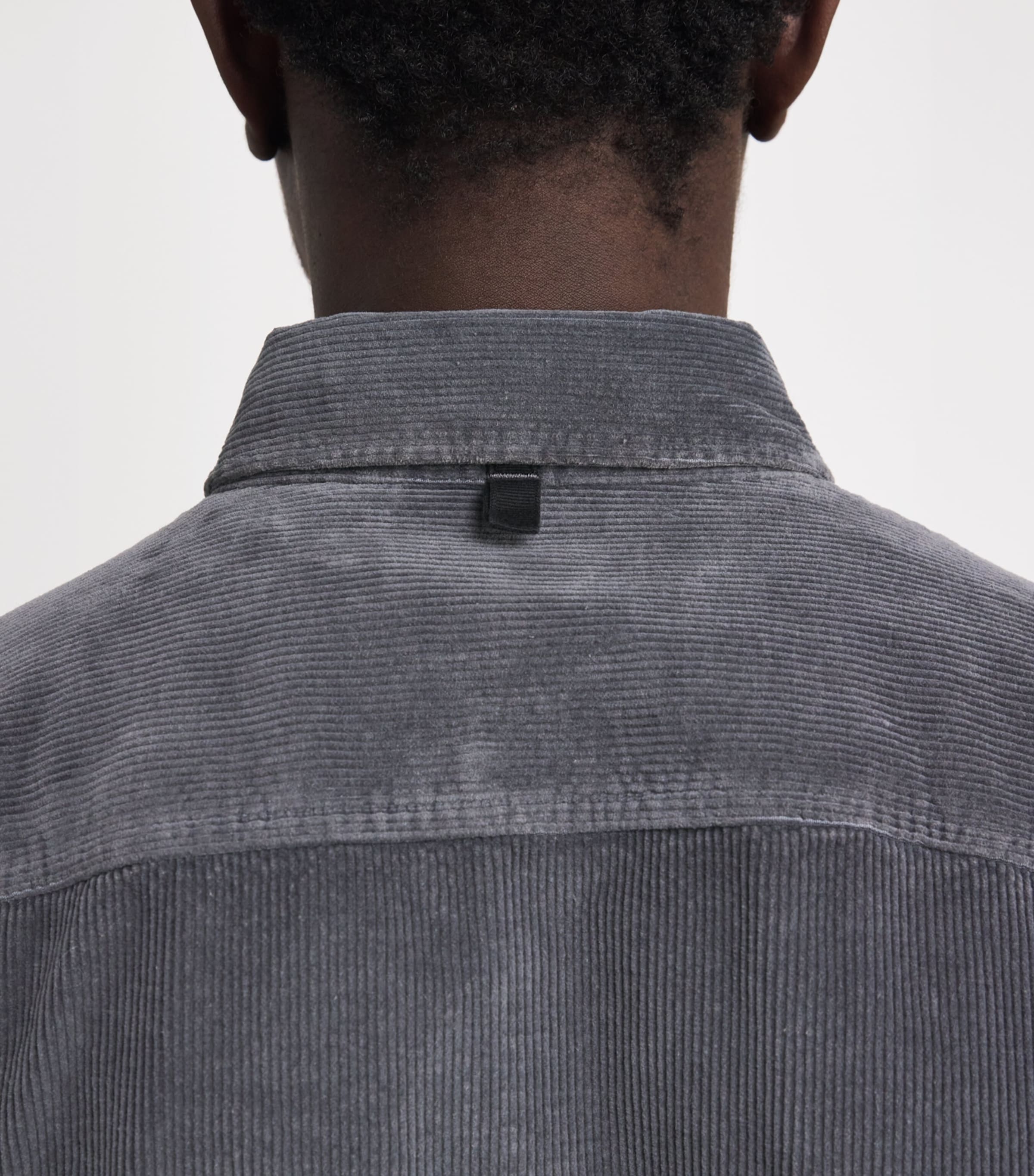 Stretch-Cotton Corduroy CPO Overshirt SLATE Image 6