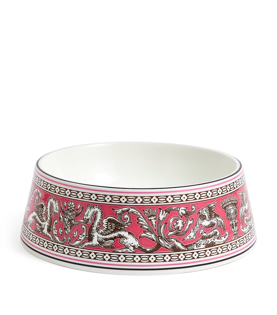 Bone China Florentine Pet Bowl (21cm) PINK Image 6