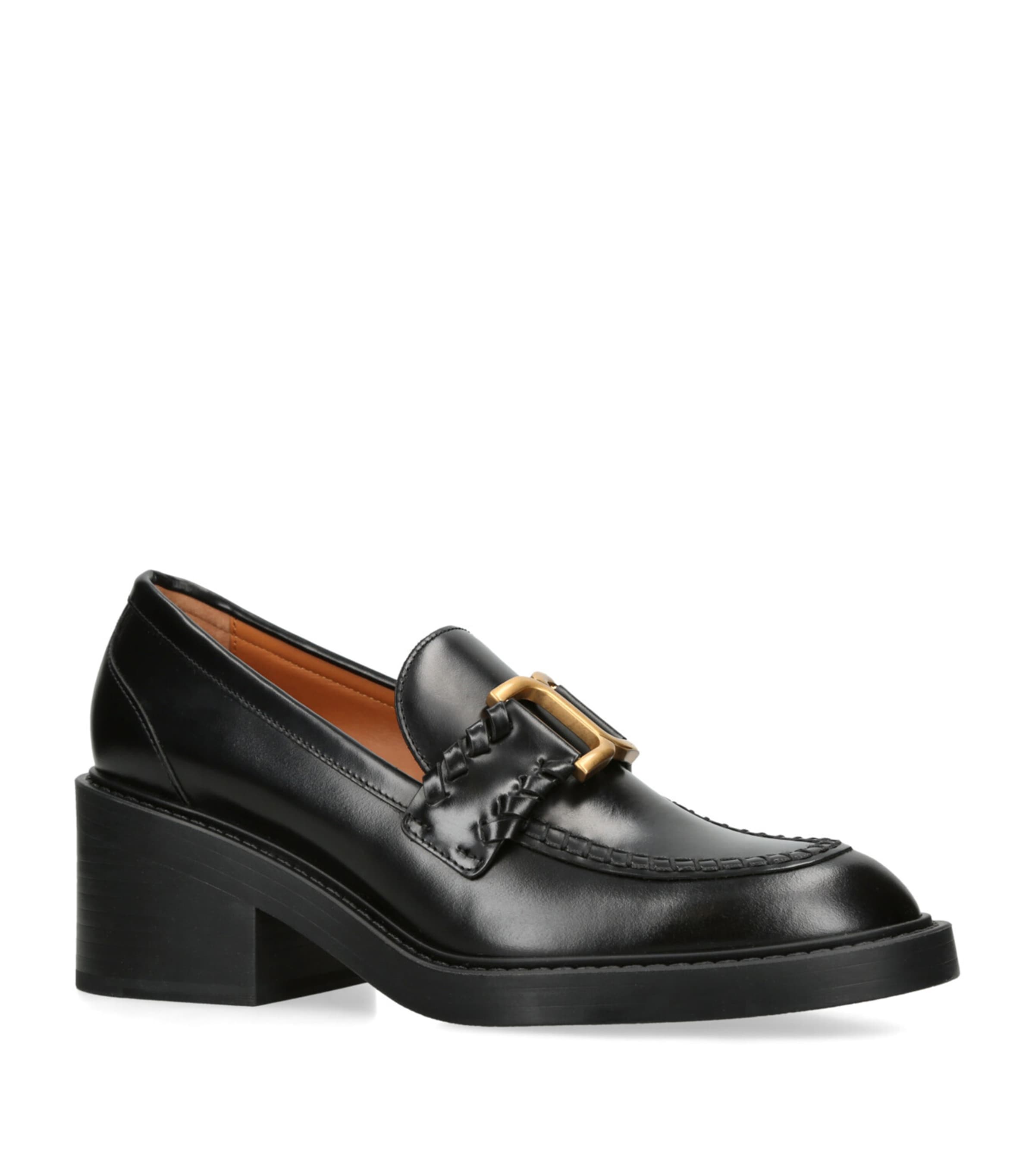Chloé Leather Marcie Loafers 25 Black Image 3
