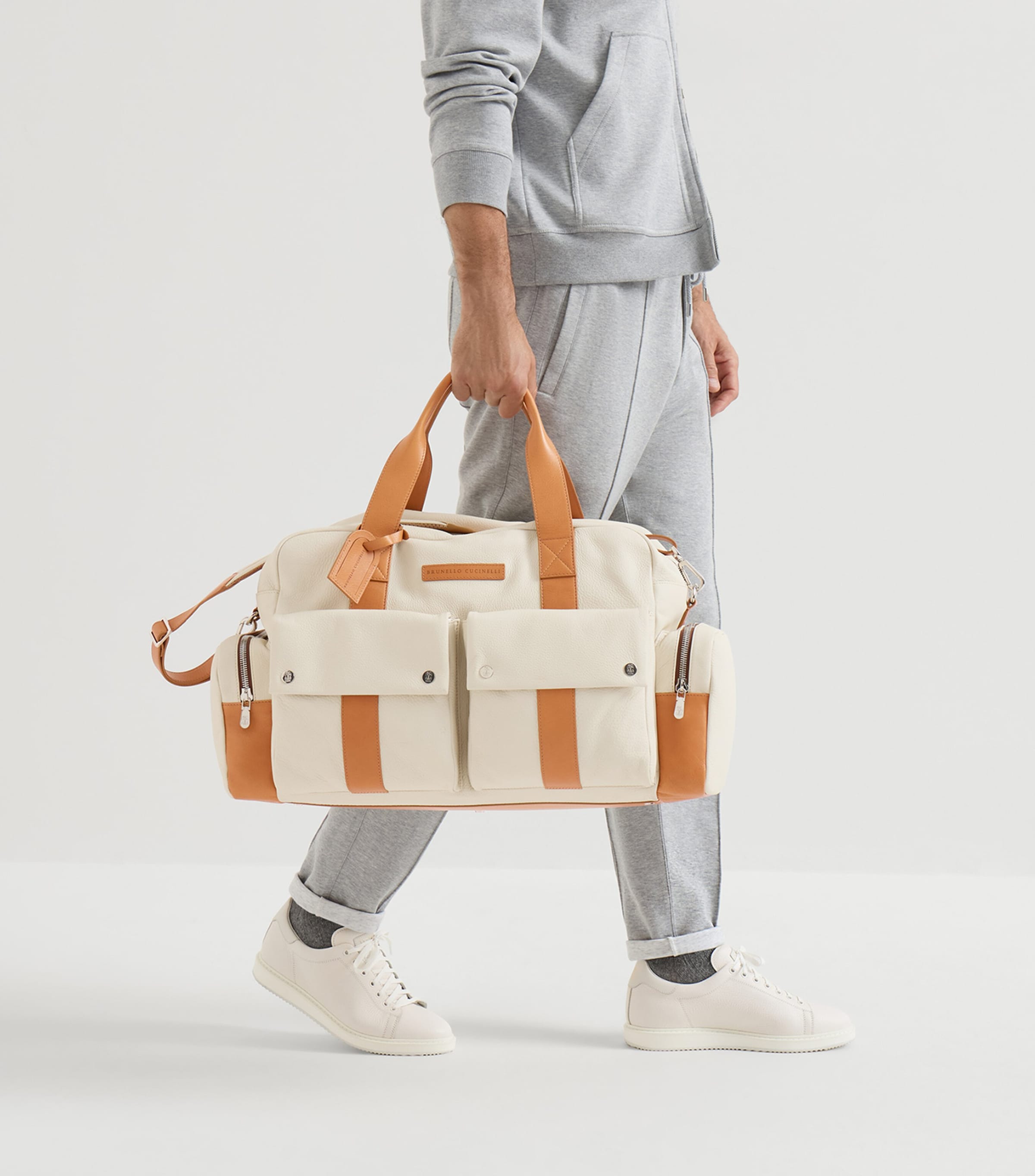 Brunello Cucinelli Grained Calfskin Leisure Bag Image 4