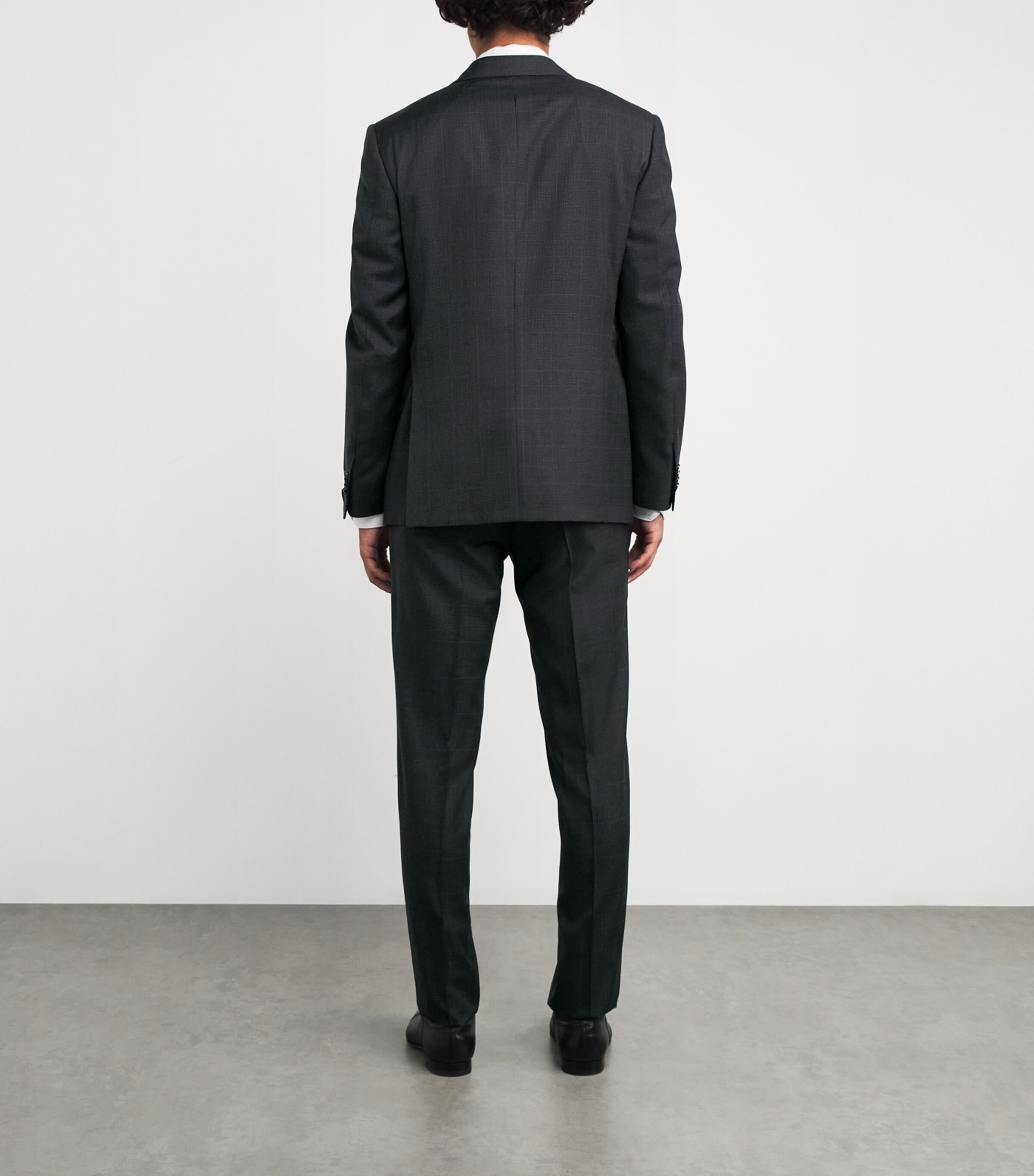 Corneliani Mens Virgin Wool 2-Piece Suit Grey Melange Image 4