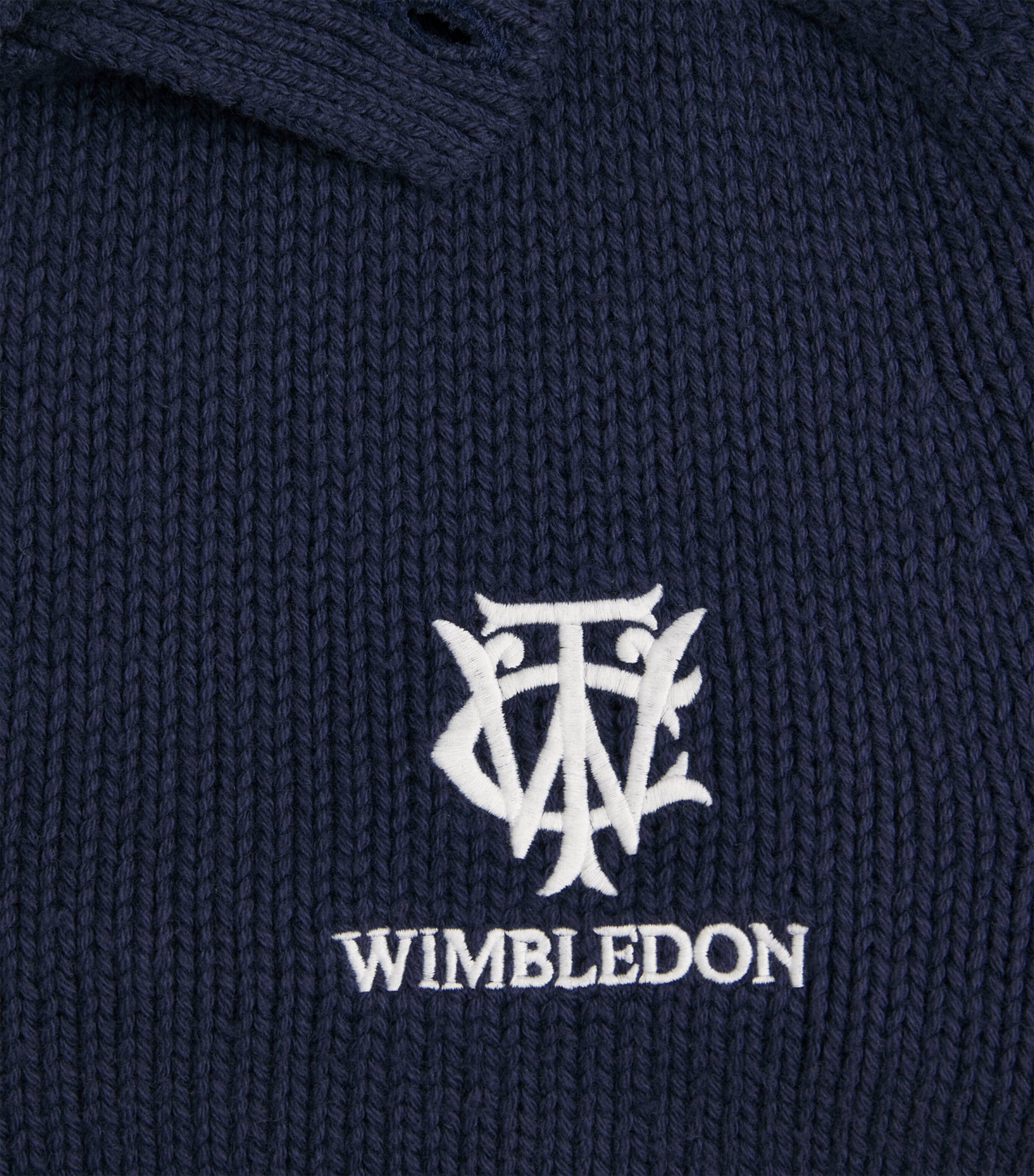 RLX Ralph Lauren Mens x Wimbledon Cotton Polo Sweater Refined Navy Image 6
