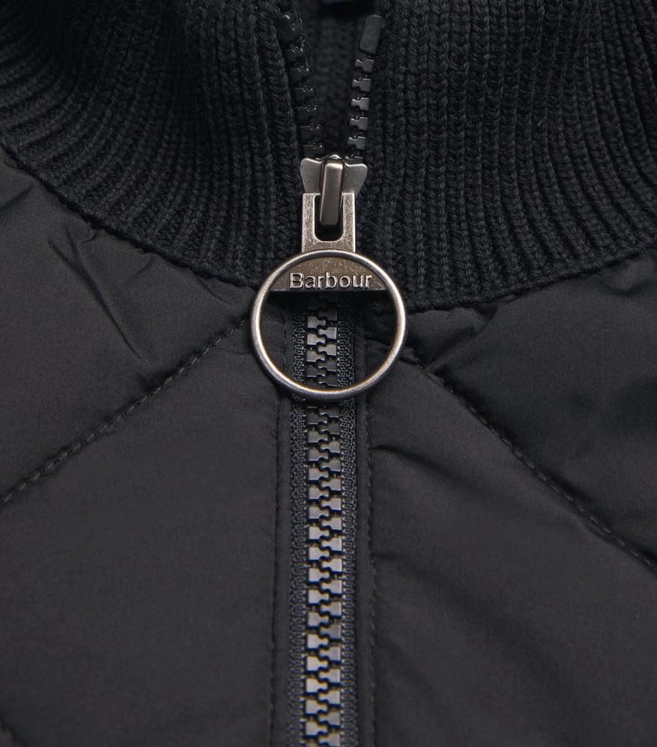 Knitted Quilted Newland Jacket BLACK Image 5