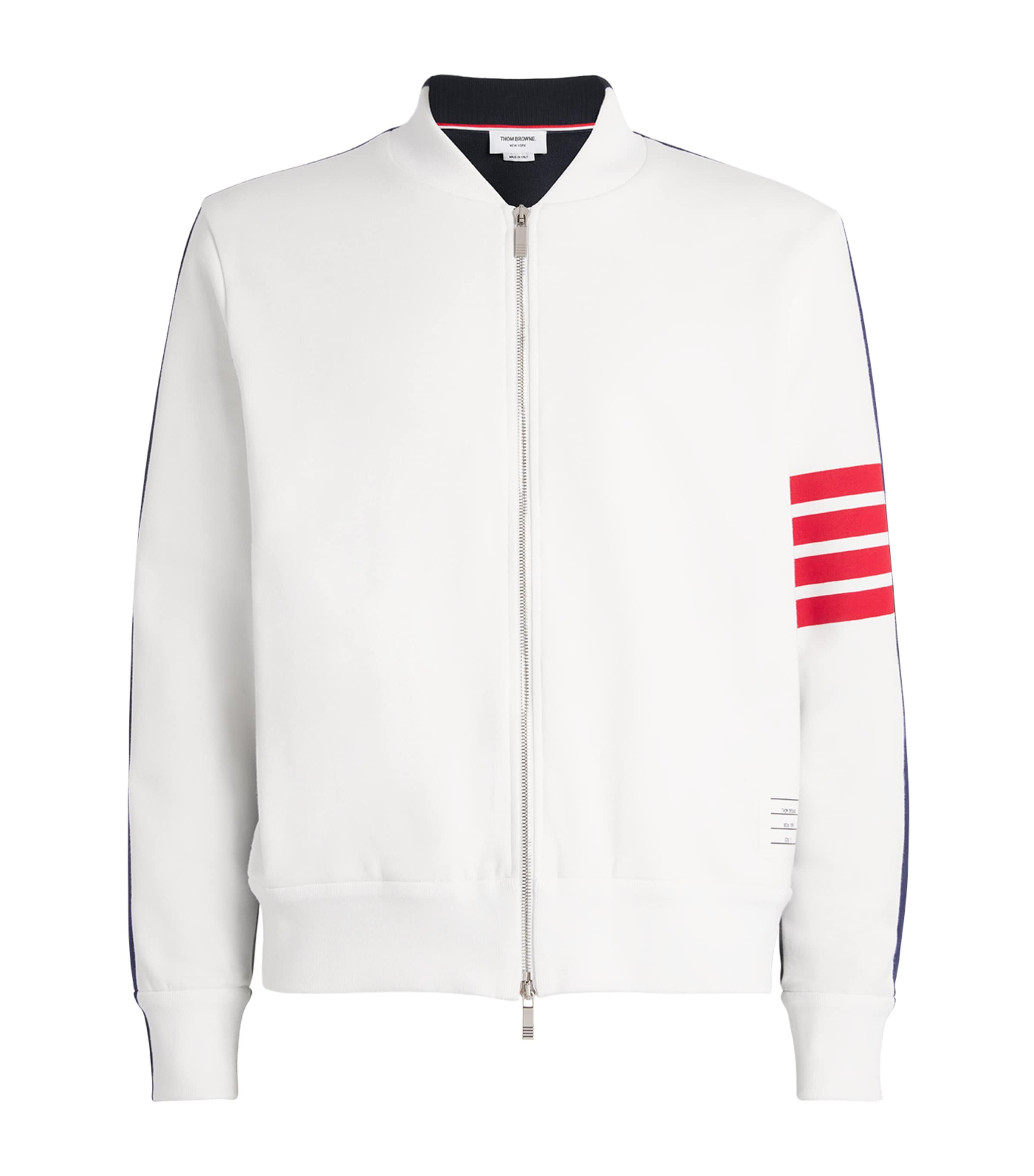 THOM BROWNE COTTON COLOUR-BLOCK -BAR SWEATSHIRT