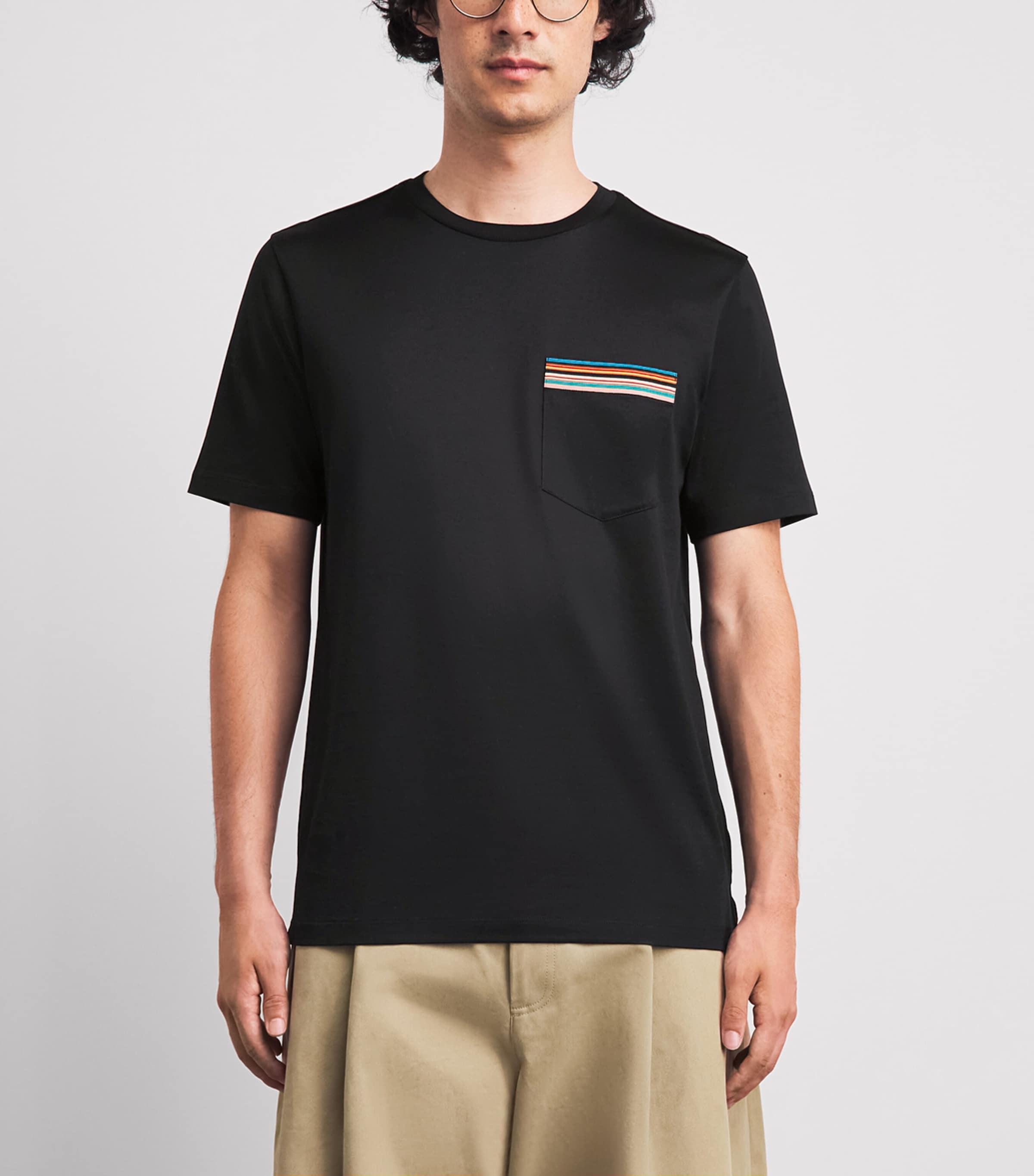 Paul Smith Mens Signature Stripe Pocket T-Shirt Image 4