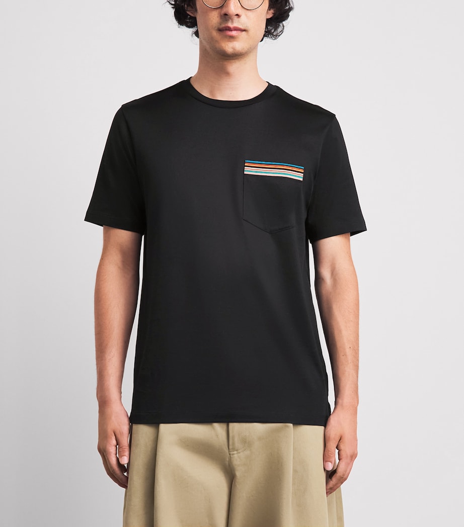 Paul Smith Mens Signature Stripe Pocket T-Shirt Image 4