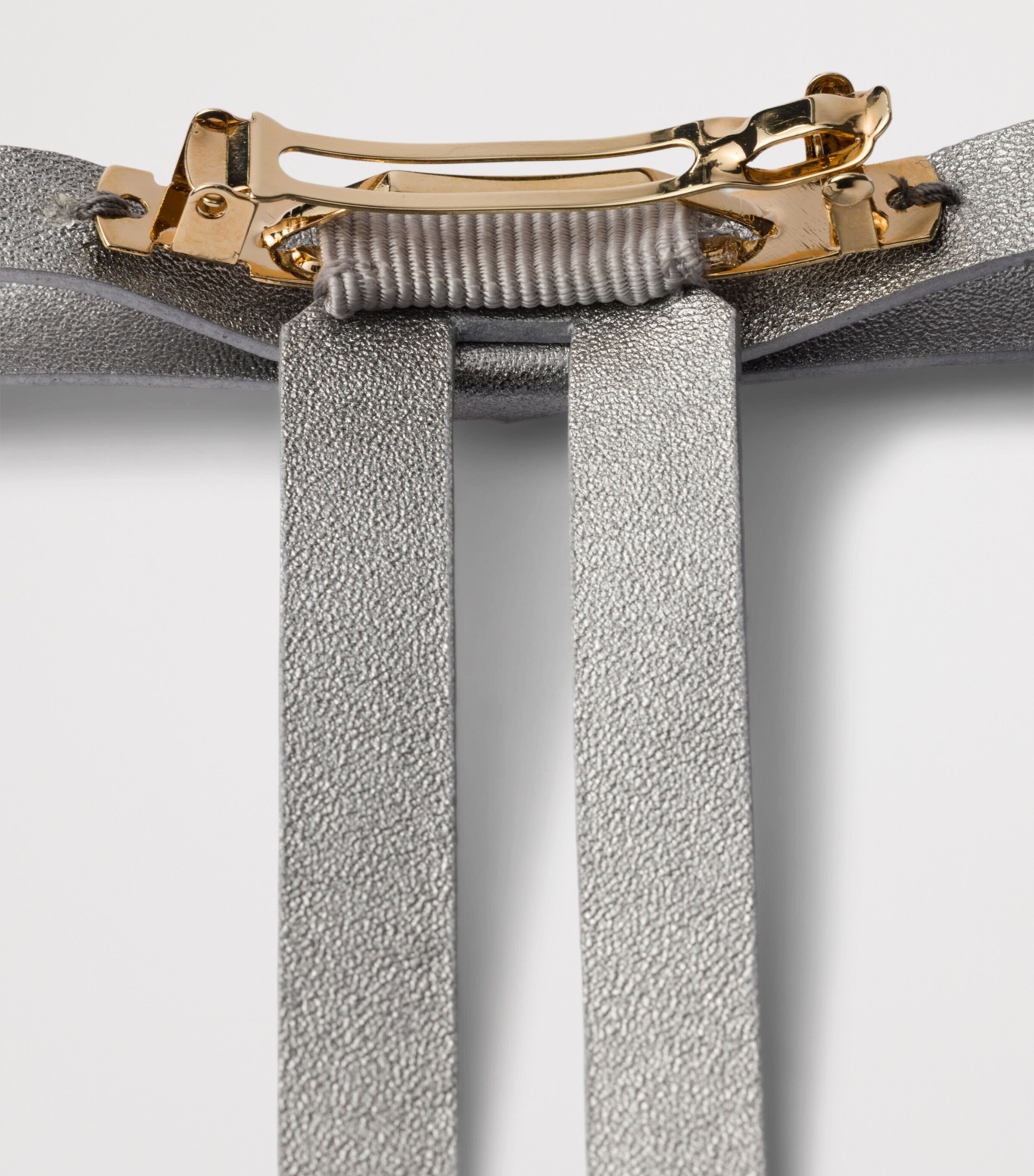 Nappa Leather Bow Hair Clip F0135 Image 2