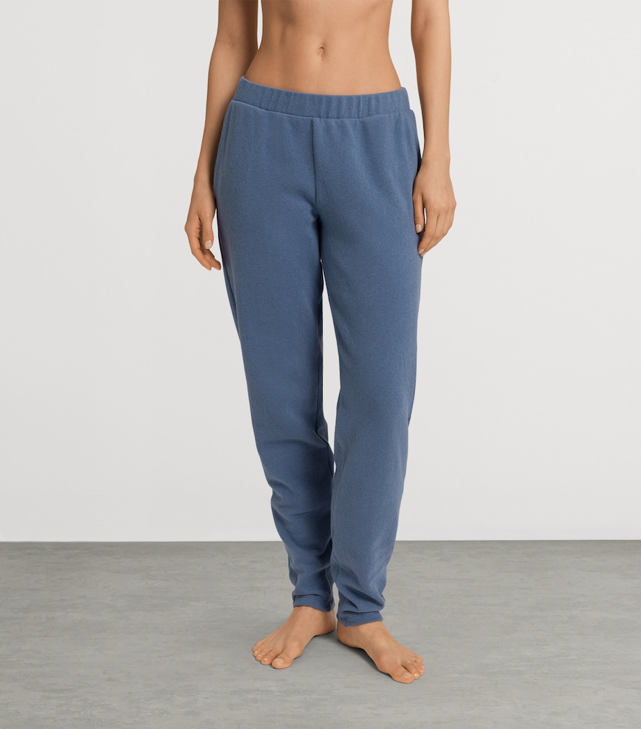 Organic Cotton-Blend Easy Wear Trousers DELICATE BLUE Image 3