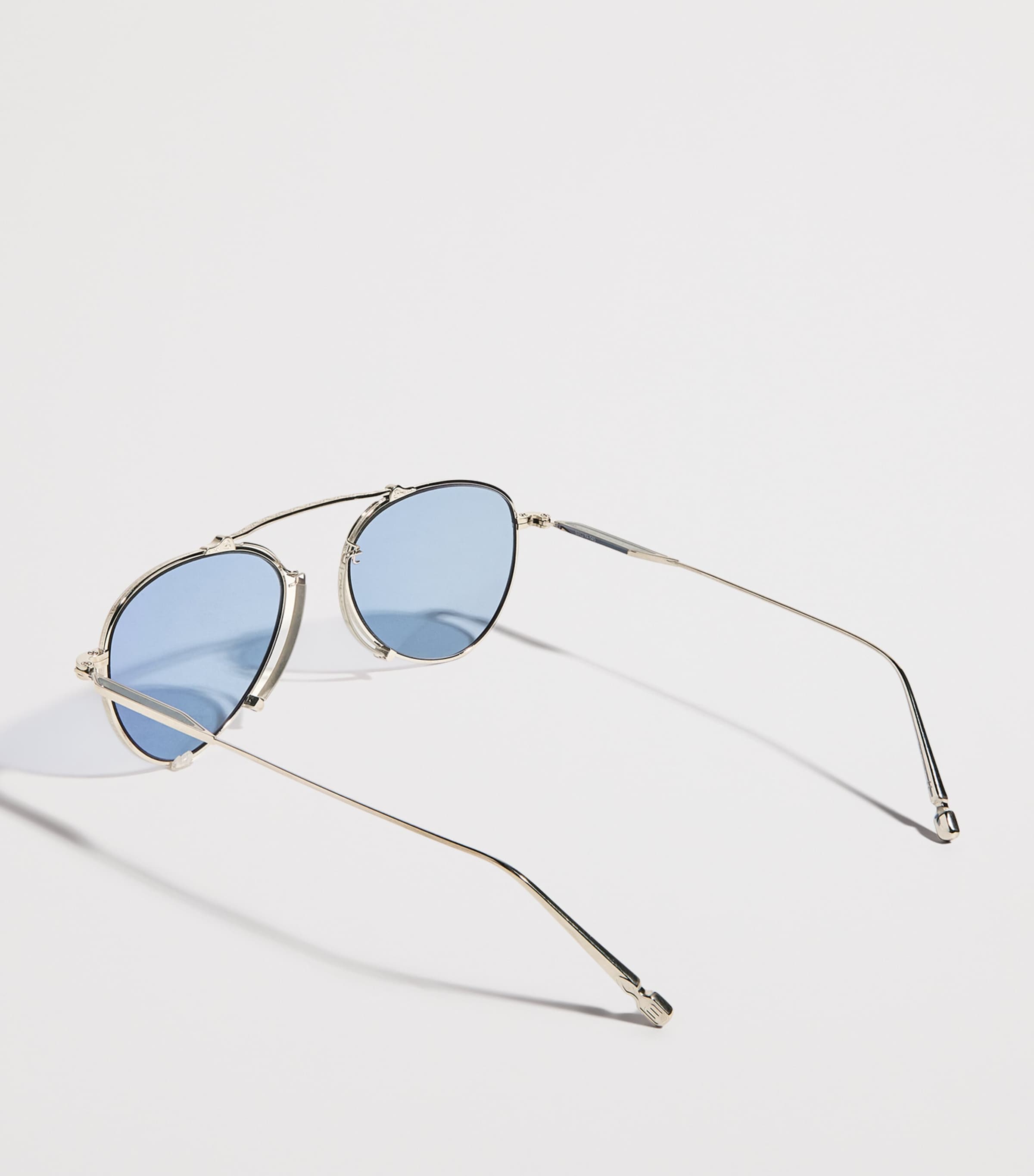 Matsuda M3130 Aviator Sunglasses Pldm Wht Coblt Blu Image 3
