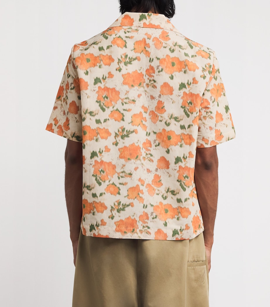 Floral Pino Short-Sleeve Shirt ORANGE ILLUSION Image 4