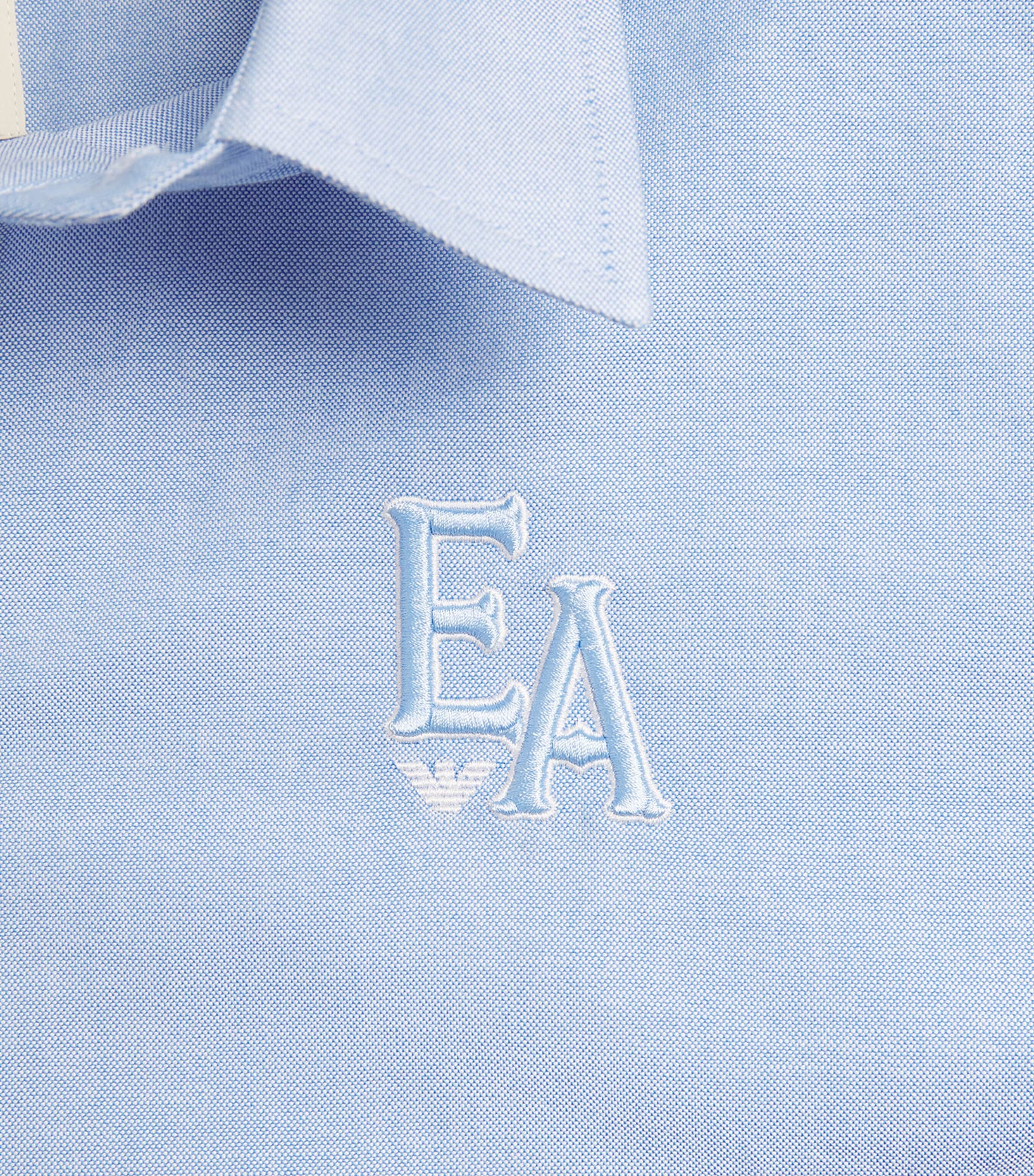 Emporio Armani Mens Cotton Logo Button-Up Shirt Image 6