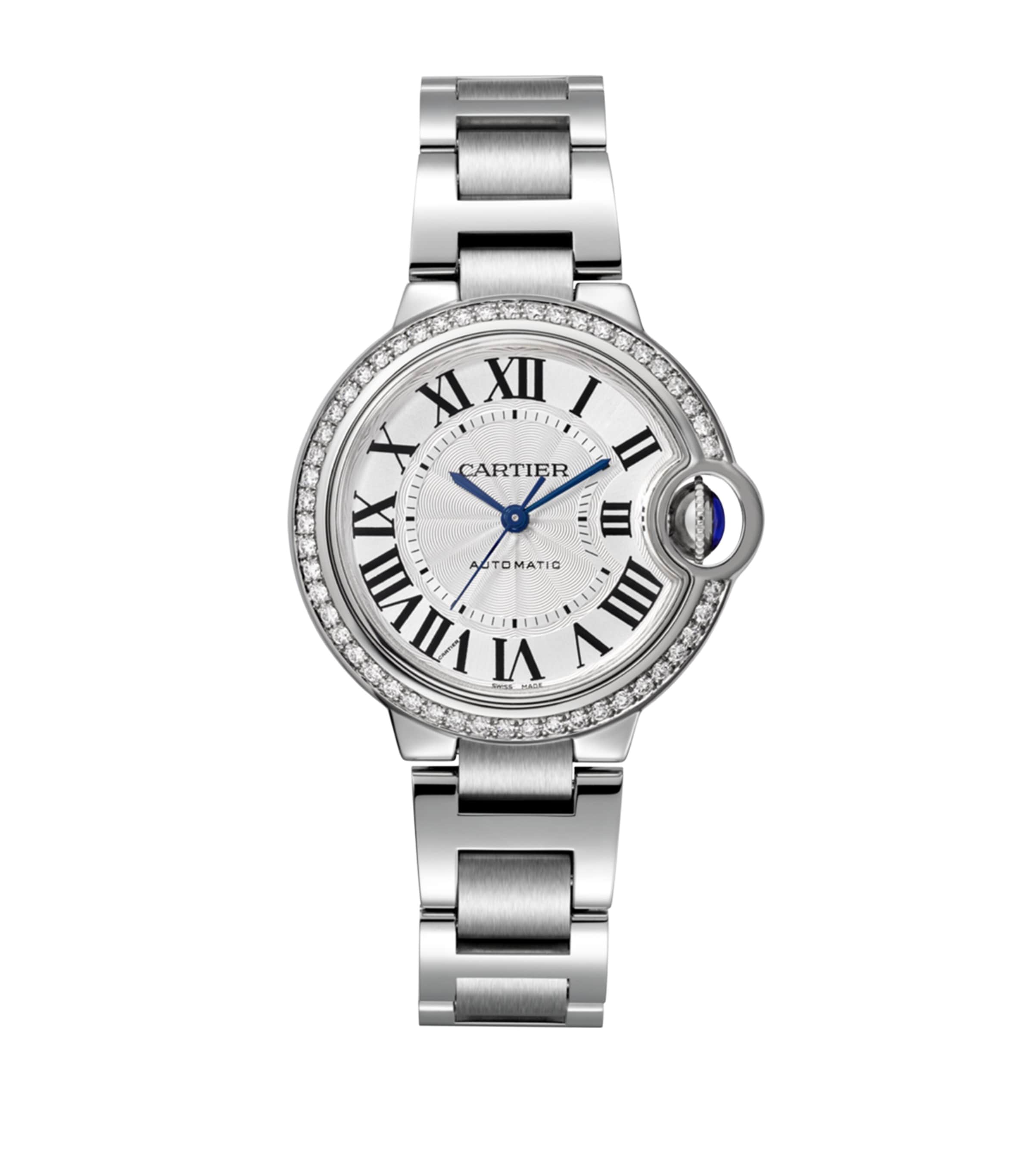 Stainless Steel and Diamond Ballon Bleu de Cartier Watch 33mm MULTI Image 1
