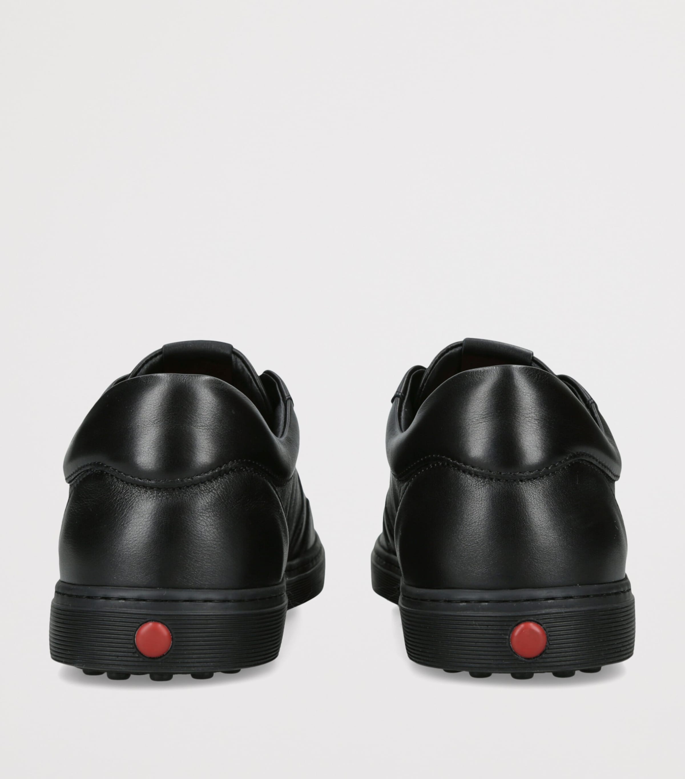 Tod's Leather Elastic Cassetta Sneakers Black Image 4