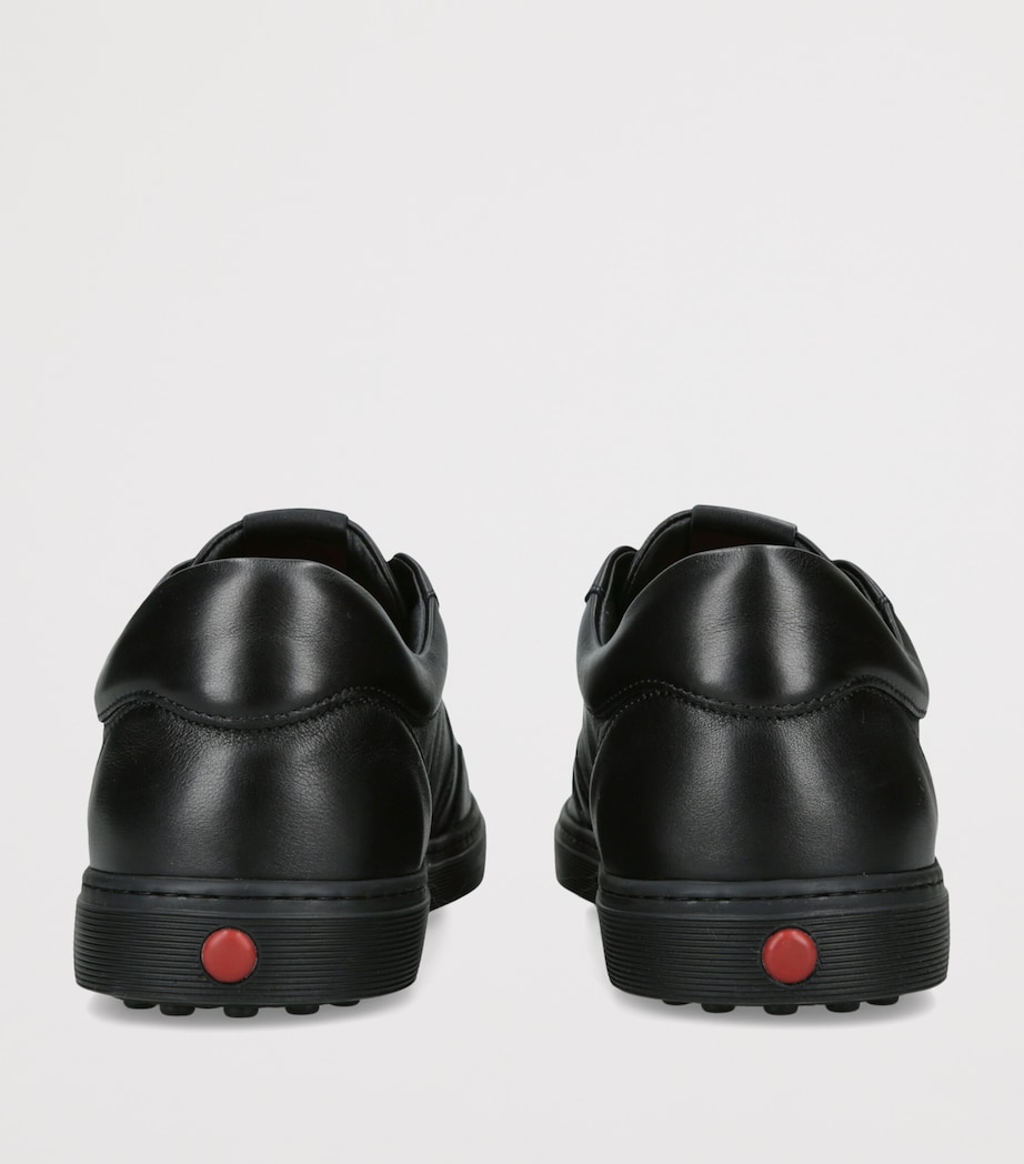 Tod's Leather Elastic Cassetta Sneakers Black Image 4