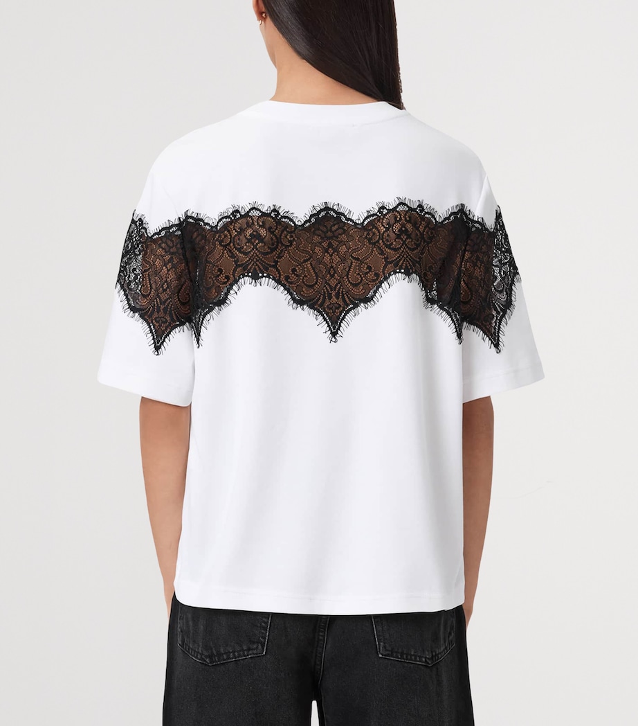 AllSaints Womens Organic Cotton Lisa T-Shirt Optic White Image 4
