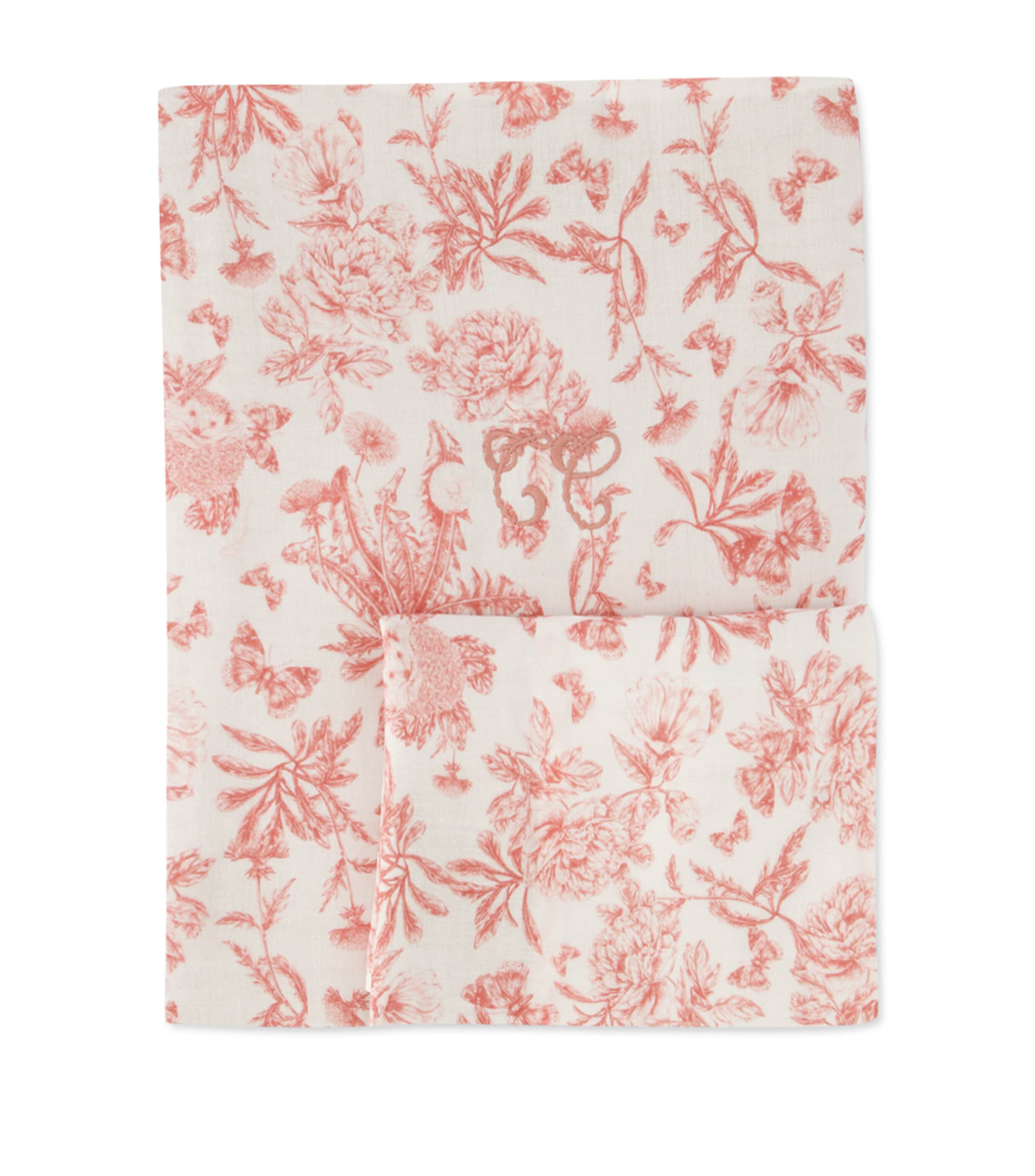 Tartine Et Chocolat Toile De Jouy Print Bed Linen Set In Pink