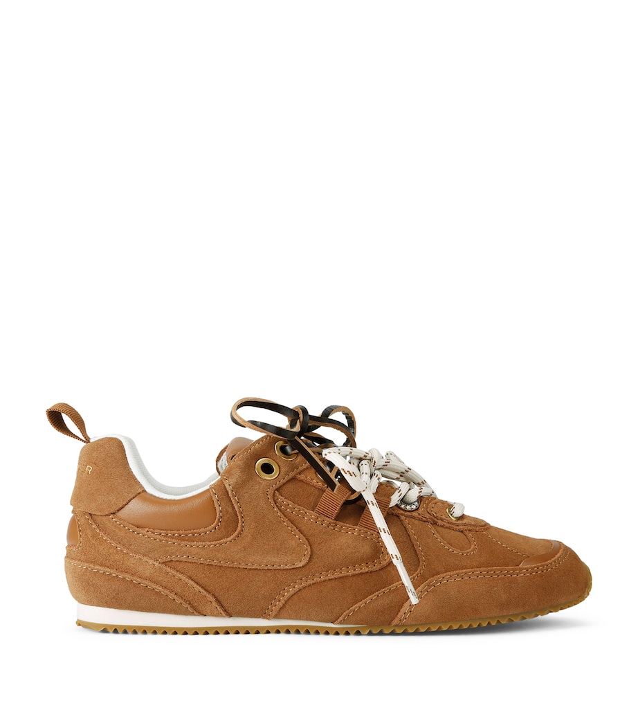 Kurt Geiger London Suede Slim Runner Sneakers Tan Image 1