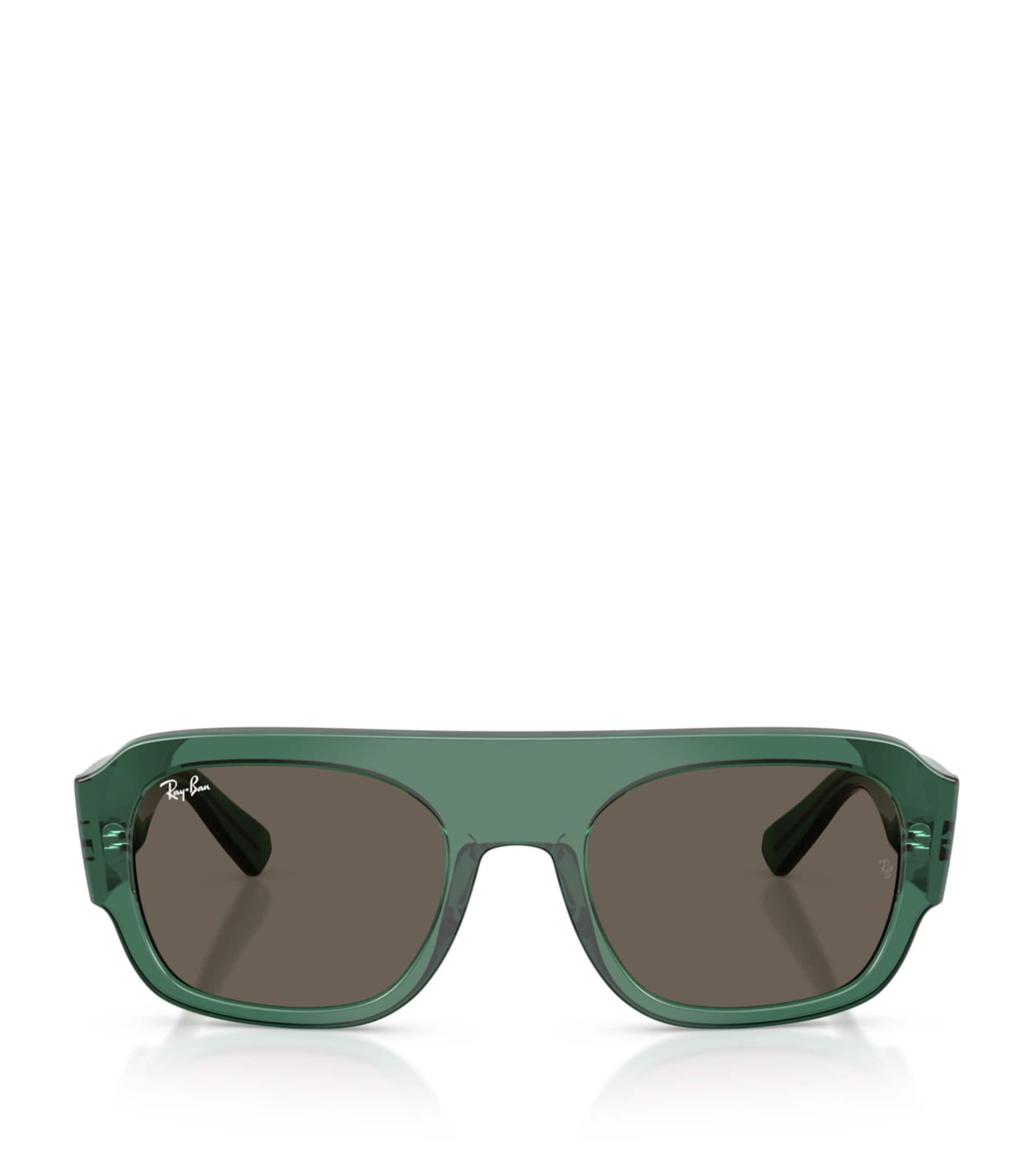 Ray-Ban RB2218 Irregular Sunglasses Green Image 1