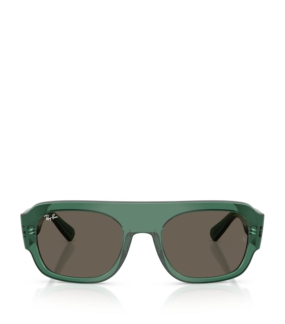 Ray-Ban RB2218 Irregular Sunglasses Green Image 1