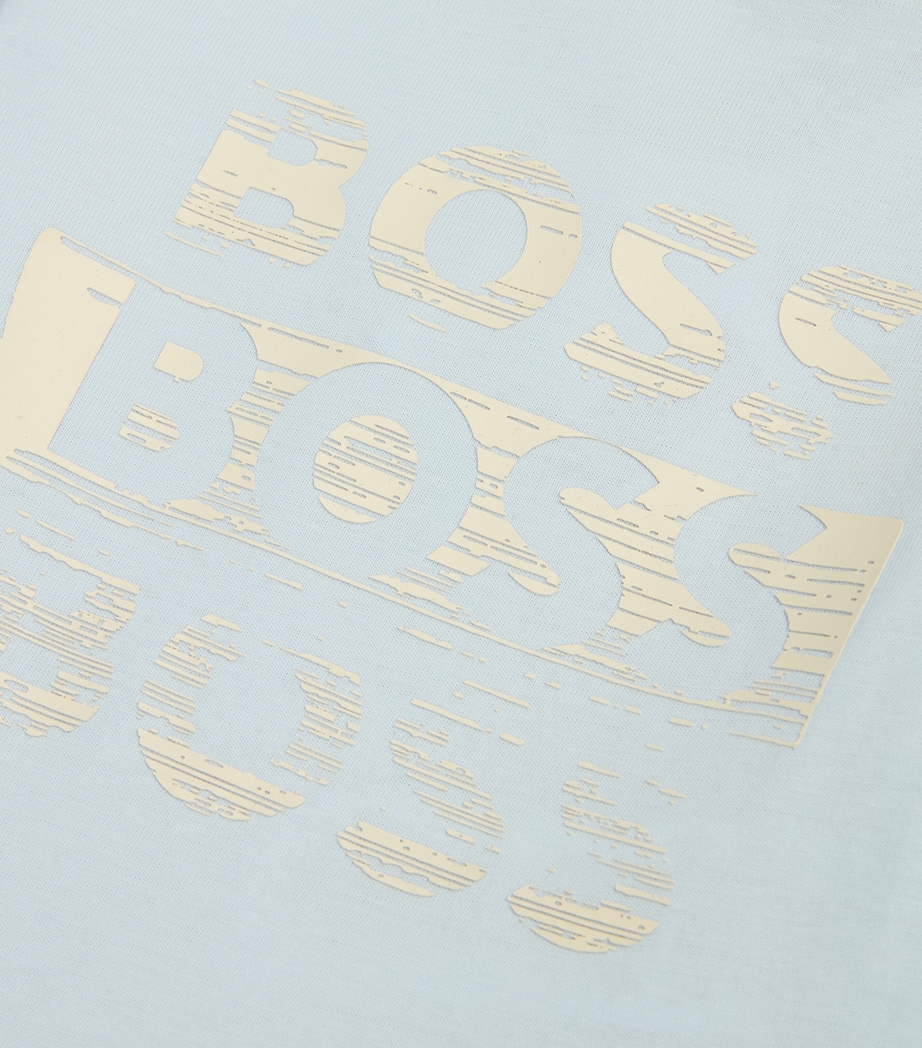 Cotton Triple Logo T-Shirt (3 Months-3 Years) PALE BLUE Image 2