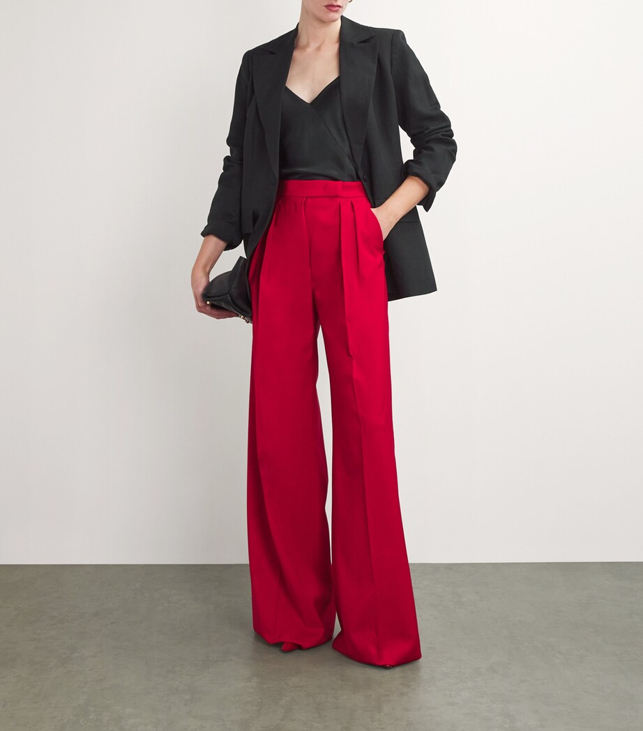 Silk-Blend Cami Top BLACK Image 2