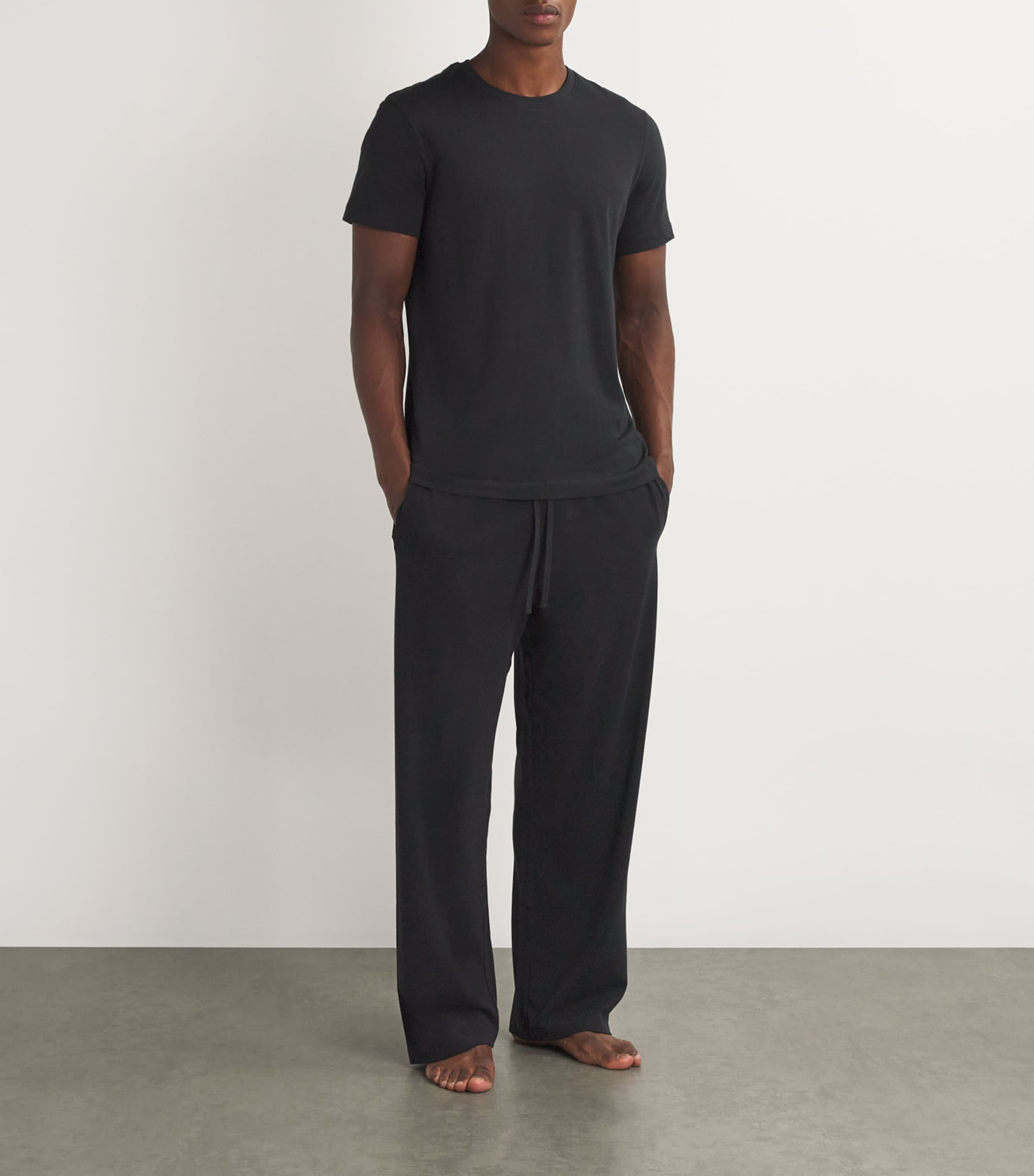 Jersey Lounge Straight Sweatpants OBSIDIAN Image 2