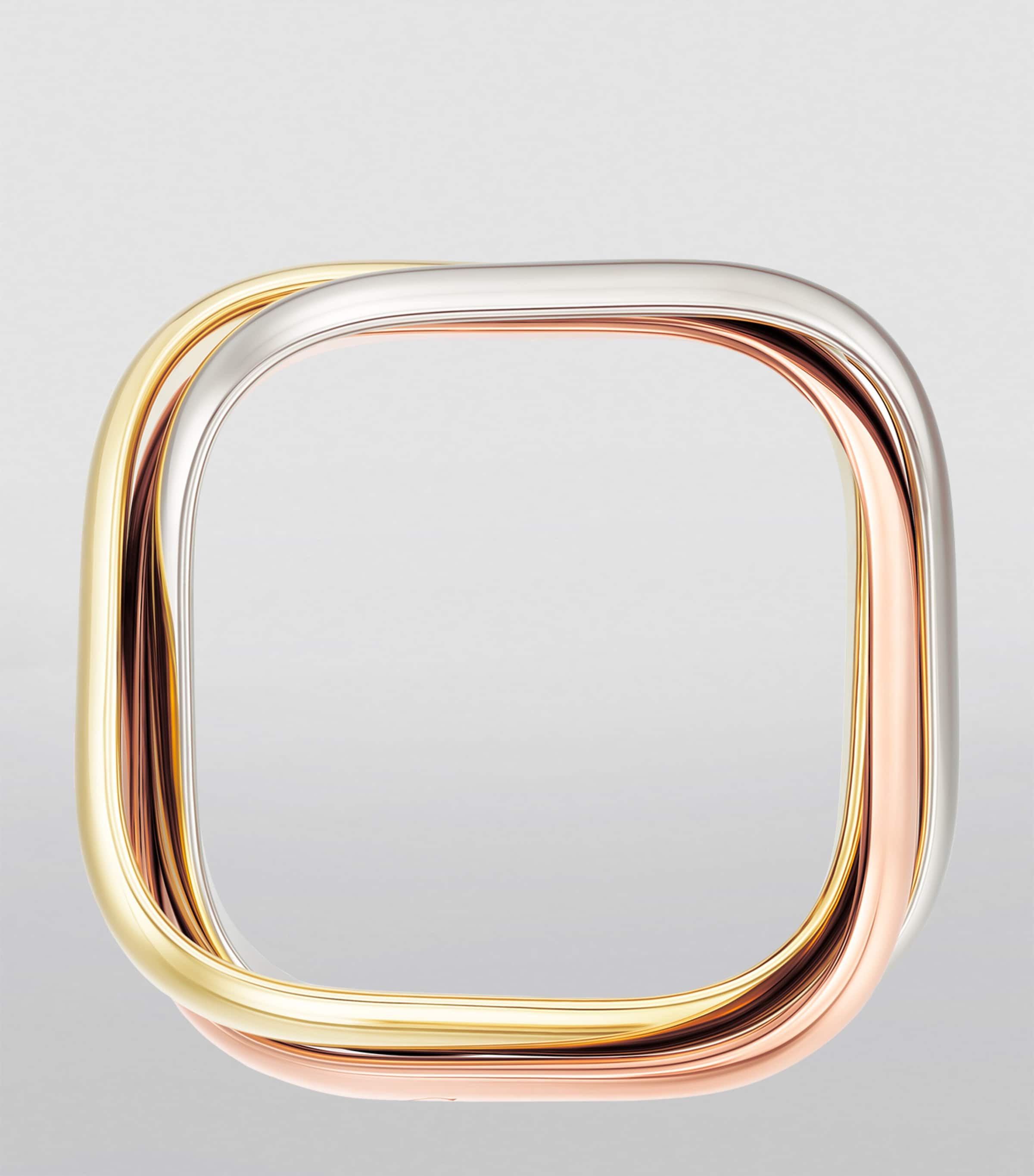 Cartier Medium Yellow, White and Rose Gold Trinity Ring Mixed Gold Image 2