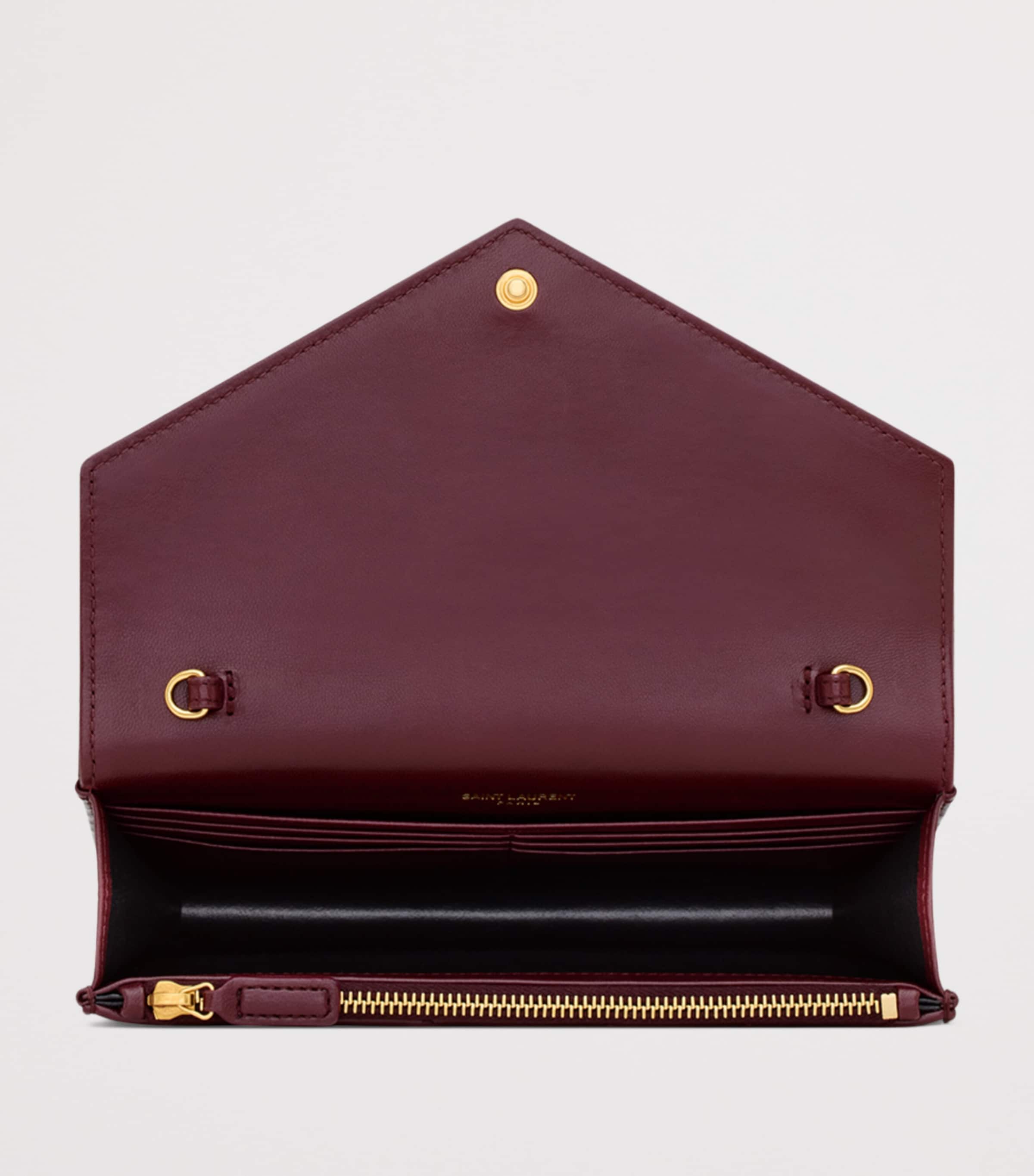 Leather Envelope Chain Wallet 6195 Image 5