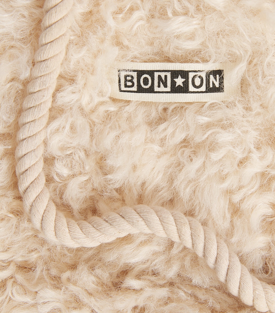 Bonton Shearling Pouch Cross-Body Bag Milk Image 3